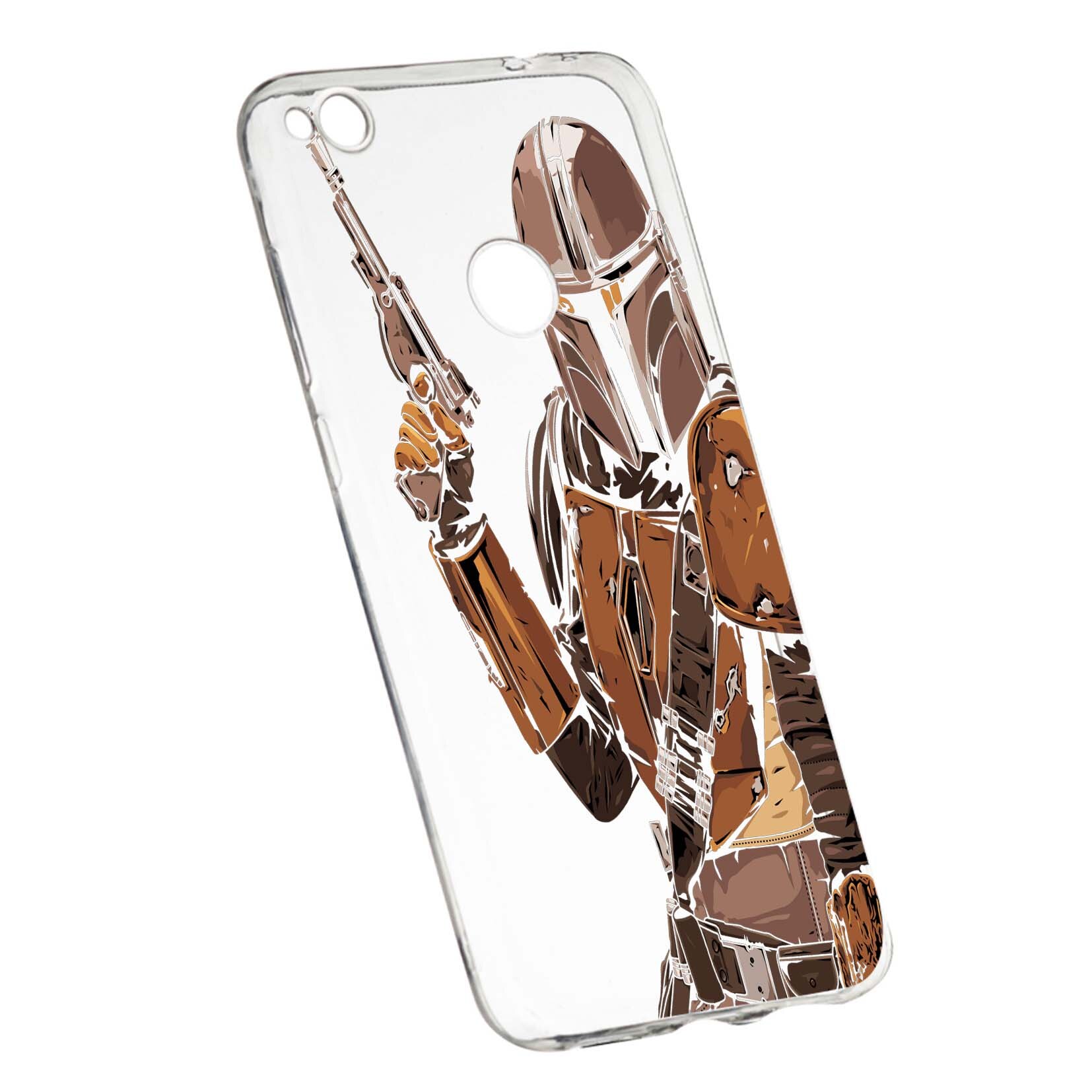 Husa de protectie Star Wars, The Mandalorian pentru Huawei P9 Lite 2017/P8, rezistenta la uzura, anti-alunecare, din silicon Premium, 459