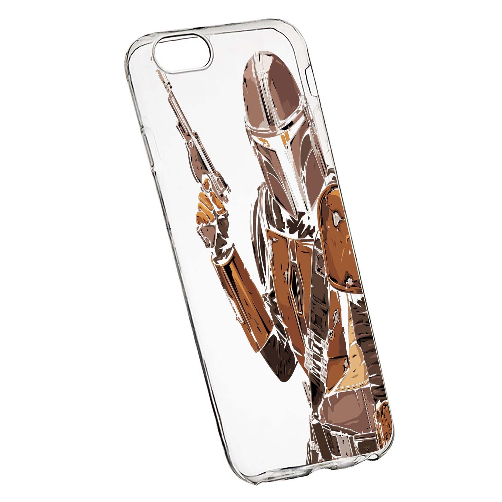 Husa de protectie Star Wars, The Mandalorian pentru Apple iPhone 6 Plus / 6S Plus, rezistenta la uzura, anti-alunecare, din silicon Premium, 459