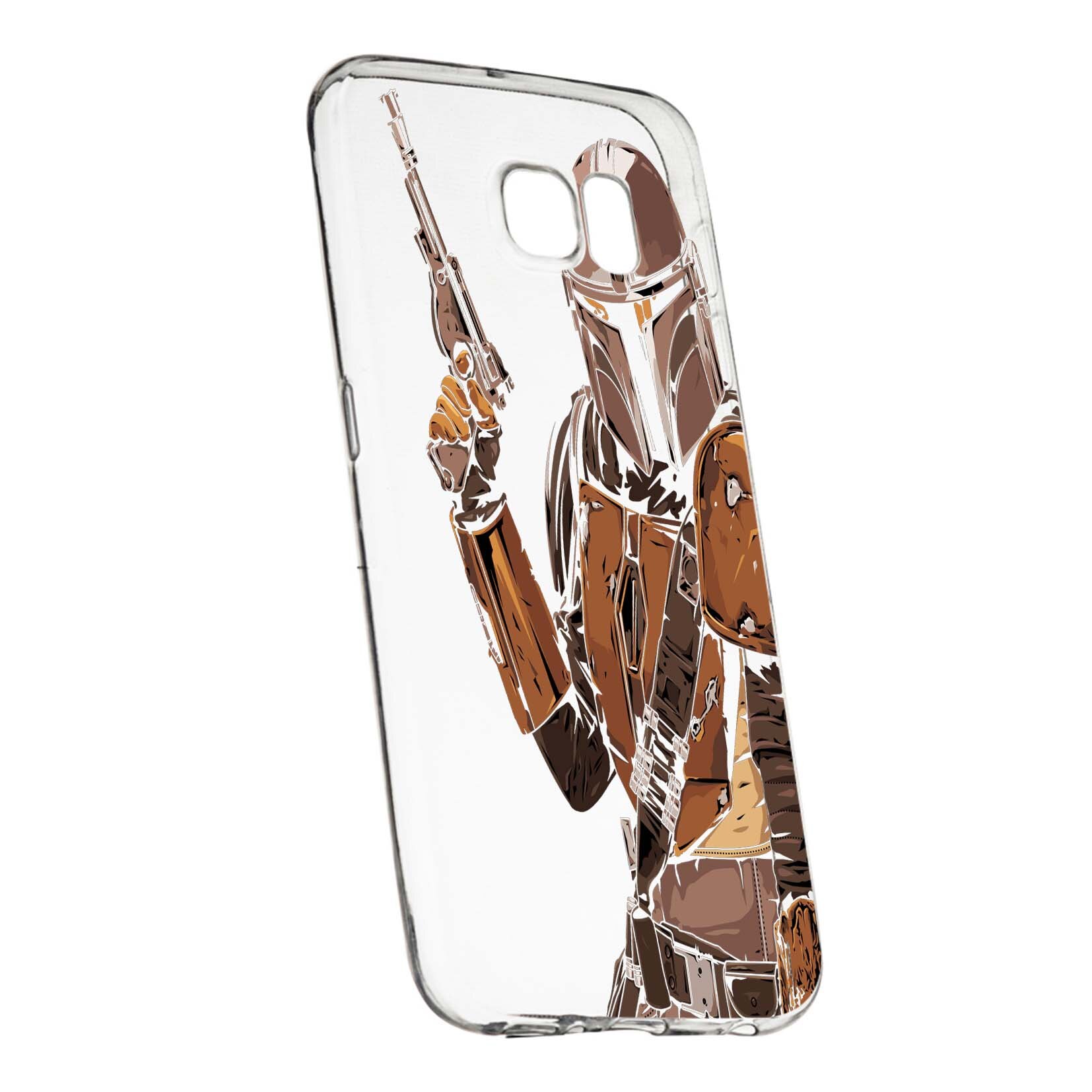Husa de protectie Star Wars, The Mandalorian pentru Samsung Galaxy S6 Edge, rezistenta la uzura, anti-alunecare, din silicon Premium, 459