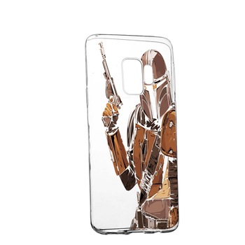 Husa de protectie Star Wars, The Mandalorian pentru Samsung Galaxy S9 Plus, rezistenta la uzura, anti-alunecare, din silicon Premium, 459 Husa de protectie Star Wars, The Mandalorian pentru Samsung Galaxy S9 Plus, rezistenta la uzura, anti-alunecare, din silicon Premium, 459