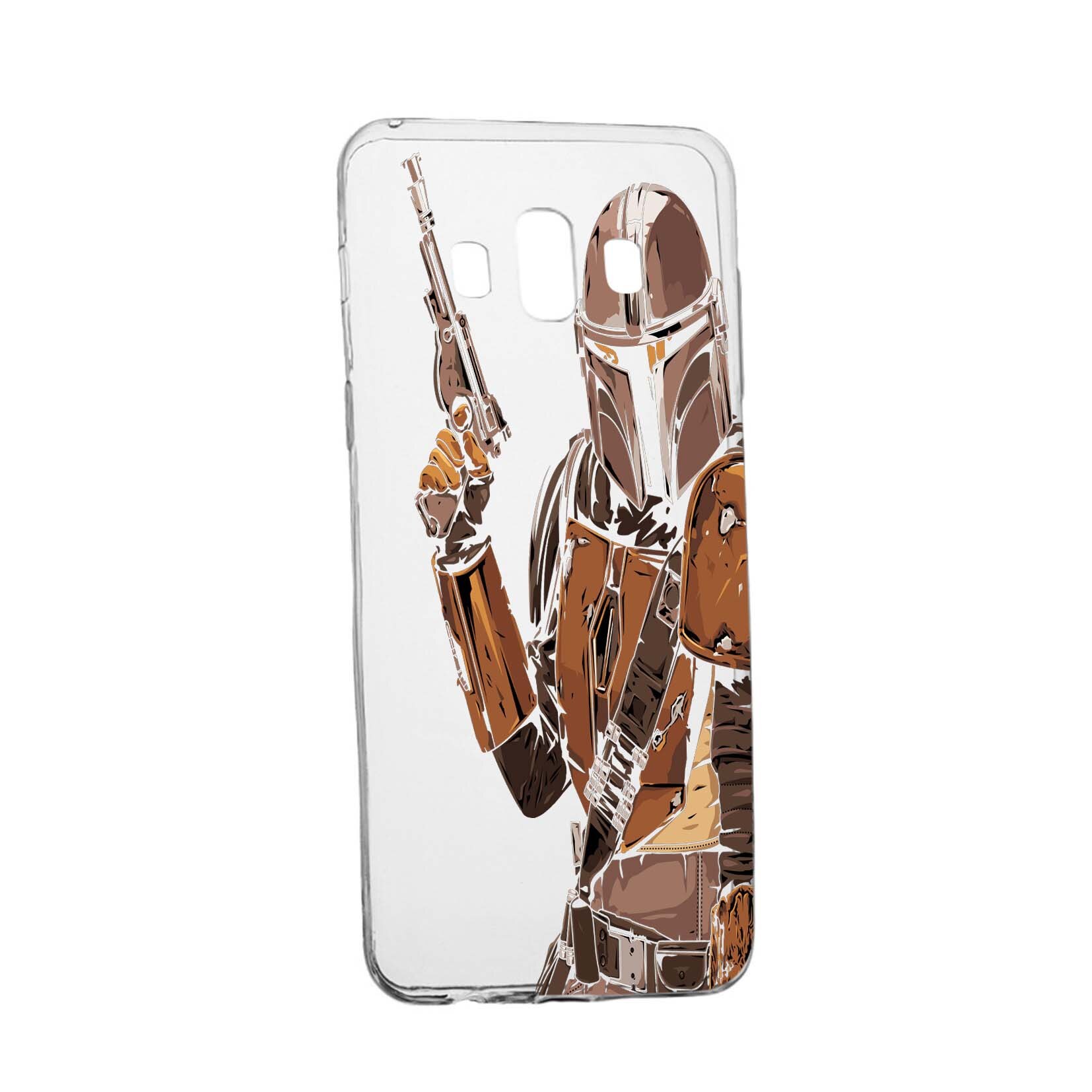 Husa de protectie Star Wars, The Mandalorian pentru Samsung Galaxy J6 Plus 2018, rezistenta la uzura, anti-alunecare, din silicon Premium, 459