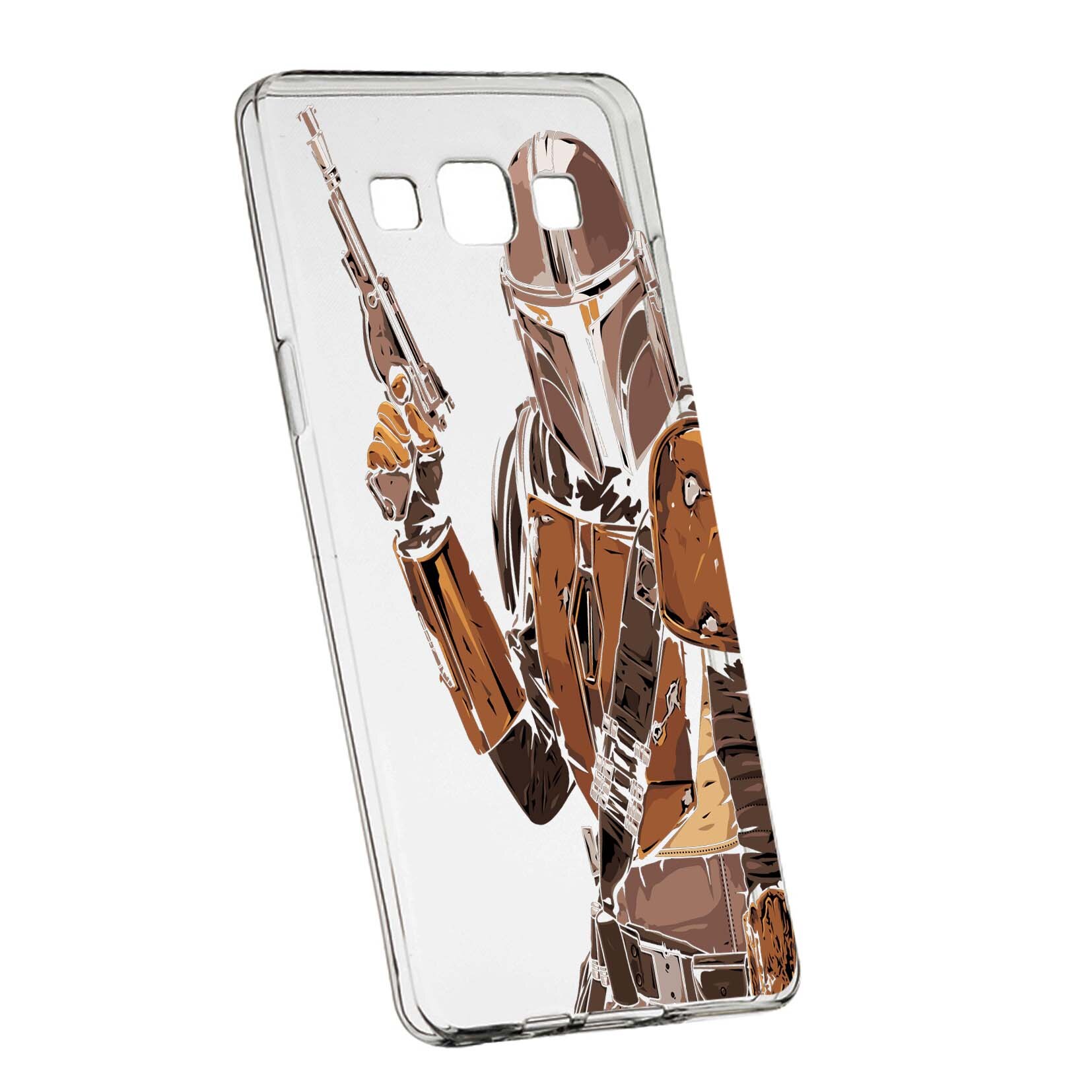 Husa de protectie Star Wars, The Mandalorian pentru Samsung Galaxy J3 2016, rezistenta la uzura, anti-alunecare, din silicon Premium, 459
