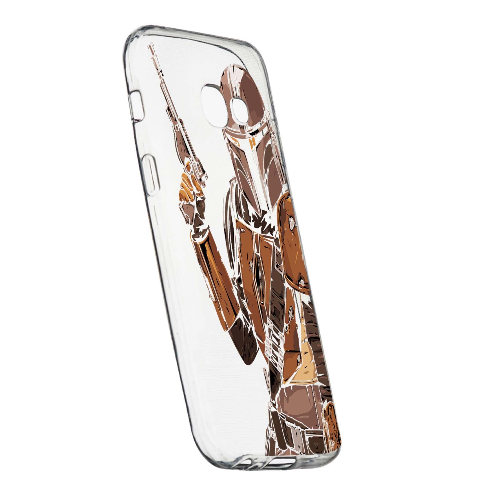 Husa de protectie Star Wars, The Mandalorian pentru Samsung Galaxy A3 2016, rezistenta la uzura, anti-alunecare, din silicon Premium, 459