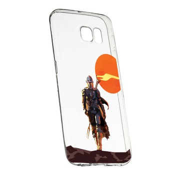 Husa de protectie Star Wars, The Mandalorian pentru Samsung Galaxy S6, rezistenta la uzura, anti-alunecare, din silicon Premium, 460 Husa de protectie Star Wars, The Mandalorian pentru Samsung Galaxy S6, rezistenta la uzura, anti-alunecare, din silicon Premium, 460
