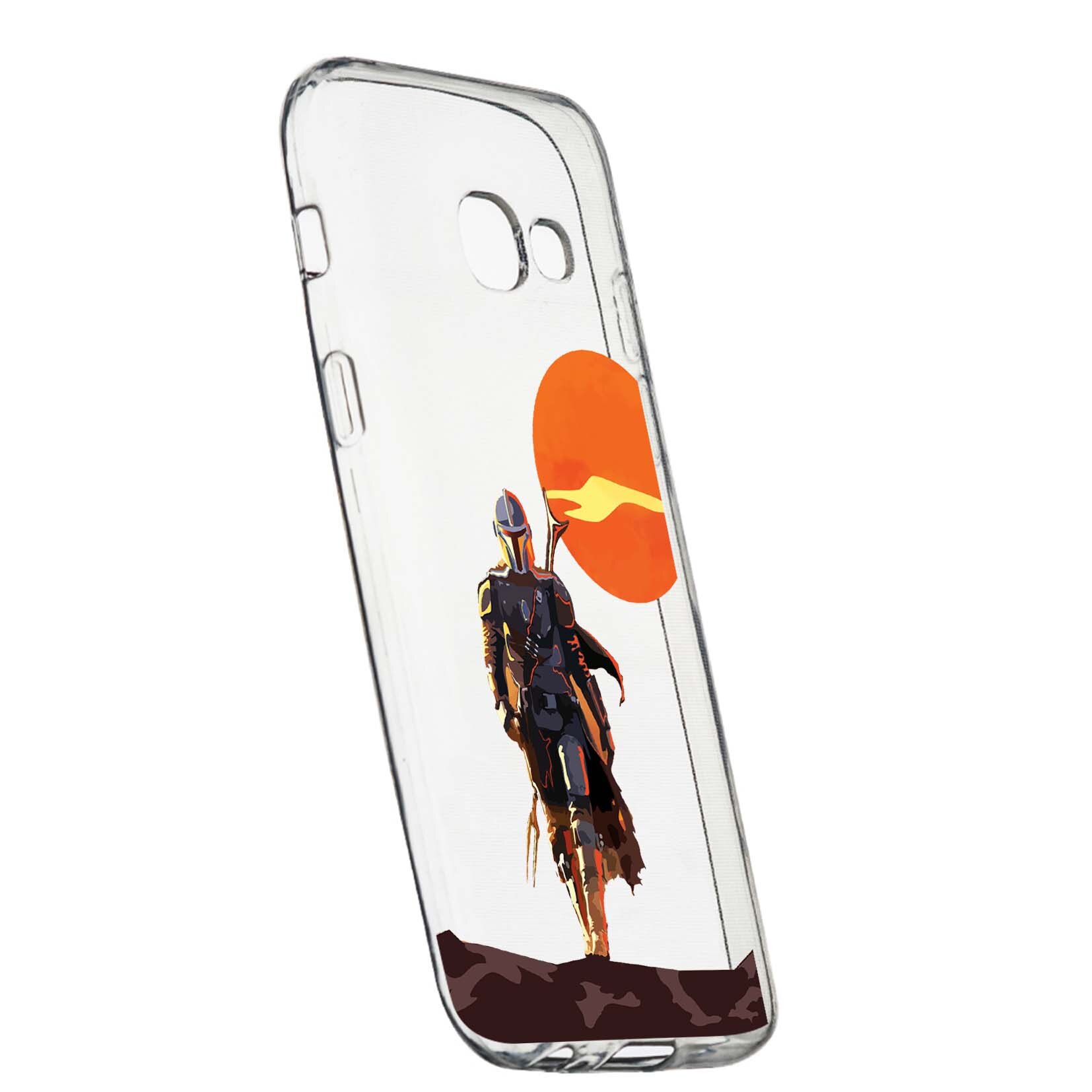 Husa de protectie Star Wars, The Mandalorian pentru Samsung Galaxy A3 2016, rezistenta la uzura, anti-alunecare, din silicon Premium, 460