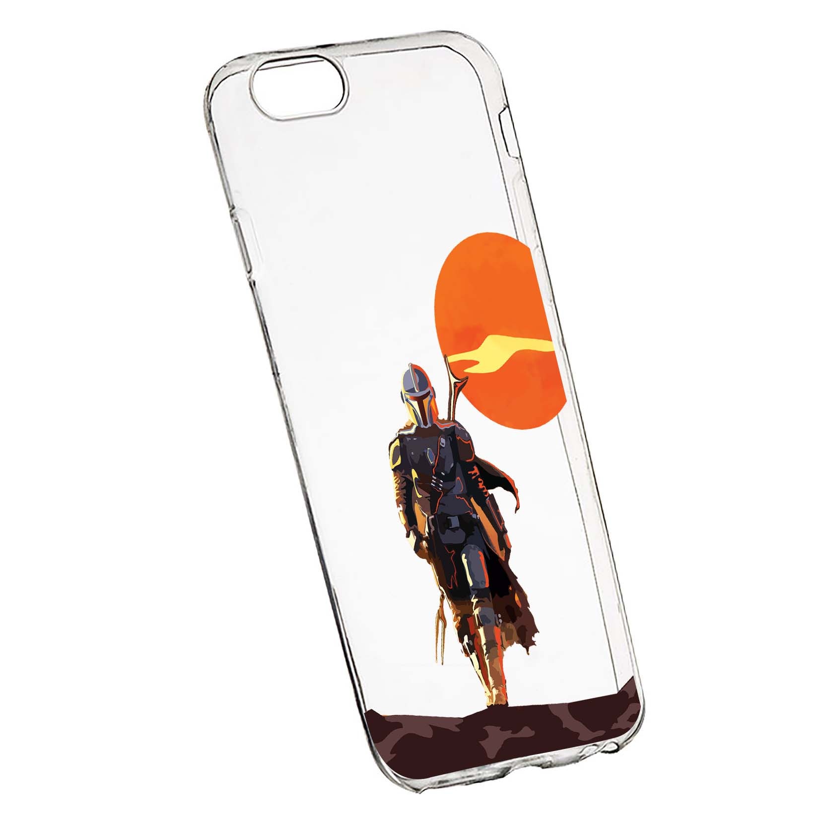 Husa de protectie Star Wars, The Mandalorian pentru Apple iPhone 6 Plus / 6S Plus, rezistenta la uzura, anti-alunecare, din silicon Premium, 460