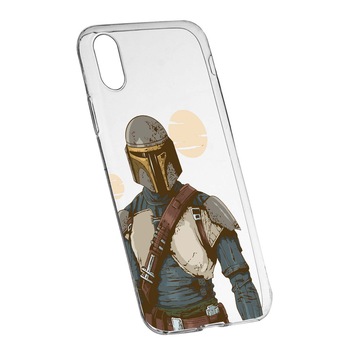 Husa de protectie Star Wars, The Mandalorian pentru Xiaomi Redmi 7A, rezistenta la uzura, anti-alunecare, din silicon Premium, 461 Husa de protectie Star Wars, The Mandalorian pentru Xiaomi Redmi 7A, rezistenta la uzura, anti-alunecare, din silicon Premium, 461