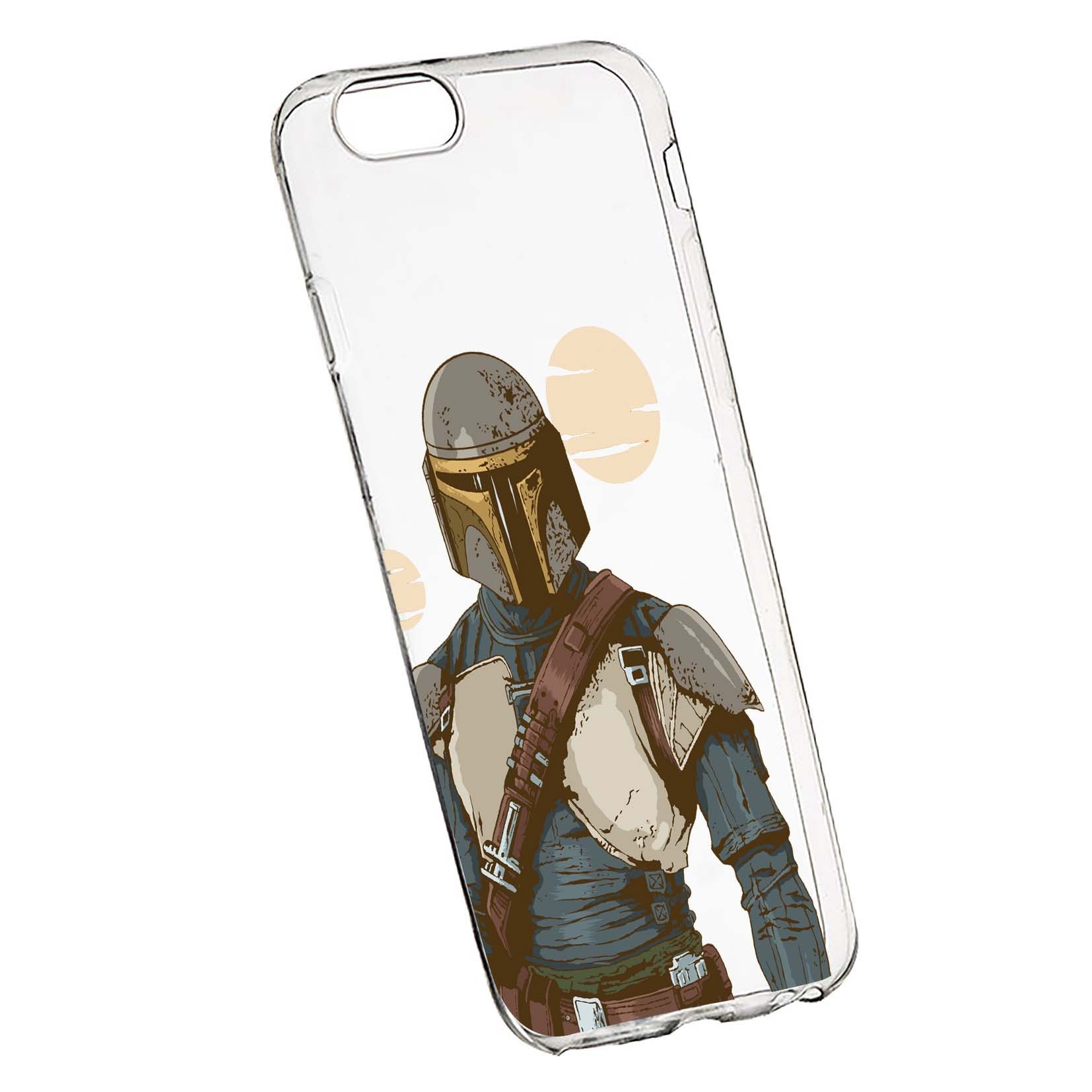 Husa de protectie Star Wars, The Mandalorian pentru Apple iPhone 7 Plus / 8 Plus, rezistenta la uzura, anti-alunecare, din silicon Premium, 461