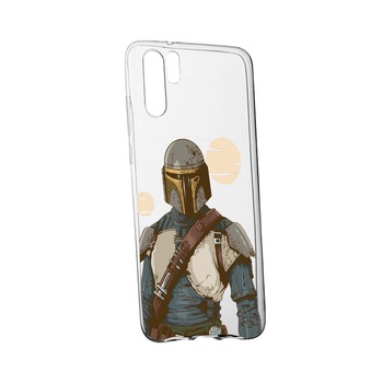 Husa de protectie Star Wars, The Mandalorian pentru Huawei P30 Pro, rezistenta la uzura, anti-alunecare, din silicon Premium, 461 Husa de protectie Star Wars, The Mandalorian pentru Huawei P30 Pro, rezistenta la uzura, anti-alunecare, din silicon Premium, 461