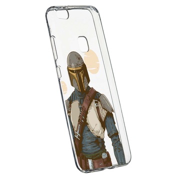 Husa de protectie Star Wars, The Mandalorian pentru Huawei P10 Lite, rezistenta la uzura, anti-alunecare, din silicon Premium, 461 Husa de protectie Star Wars, The Mandalorian pentru Huawei P10 Lite, rezistenta la uzura, anti-alunecare, din silicon Premium, 461