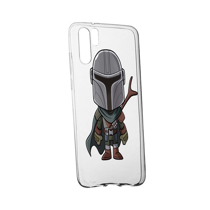 Силиконов калъф Unique за Star Wars, The Mandalorian Huawei P30 Pro, 462