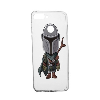 Husa de protectie Star Wars, The Mandalorian pentru Huawei Y6 Prime 2018, rezistenta la uzura, anti-alunecare, din silicon Premium, 462 Husa de protectie Star Wars, The Mandalorian pentru Huawei Y6 Prime 2018, rezistenta la uzura, anti-alunecare, din silicon Premium, 462