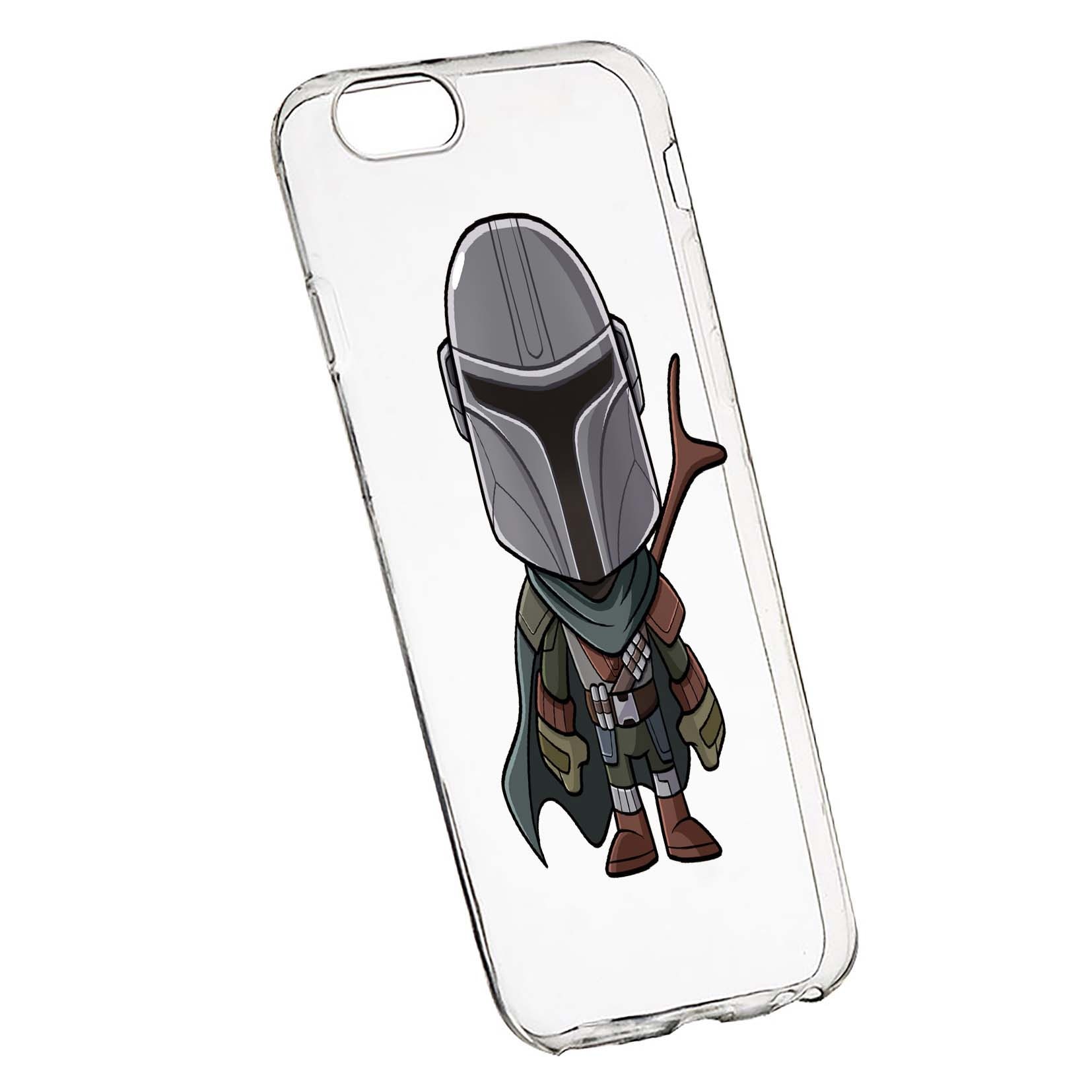 Husa de protectie Star Wars, The Mandalorian pentru Apple iPhone 7 Plus / 8 Plus, rezistenta la uzura, anti-alunecare, din silicon Premium, 462