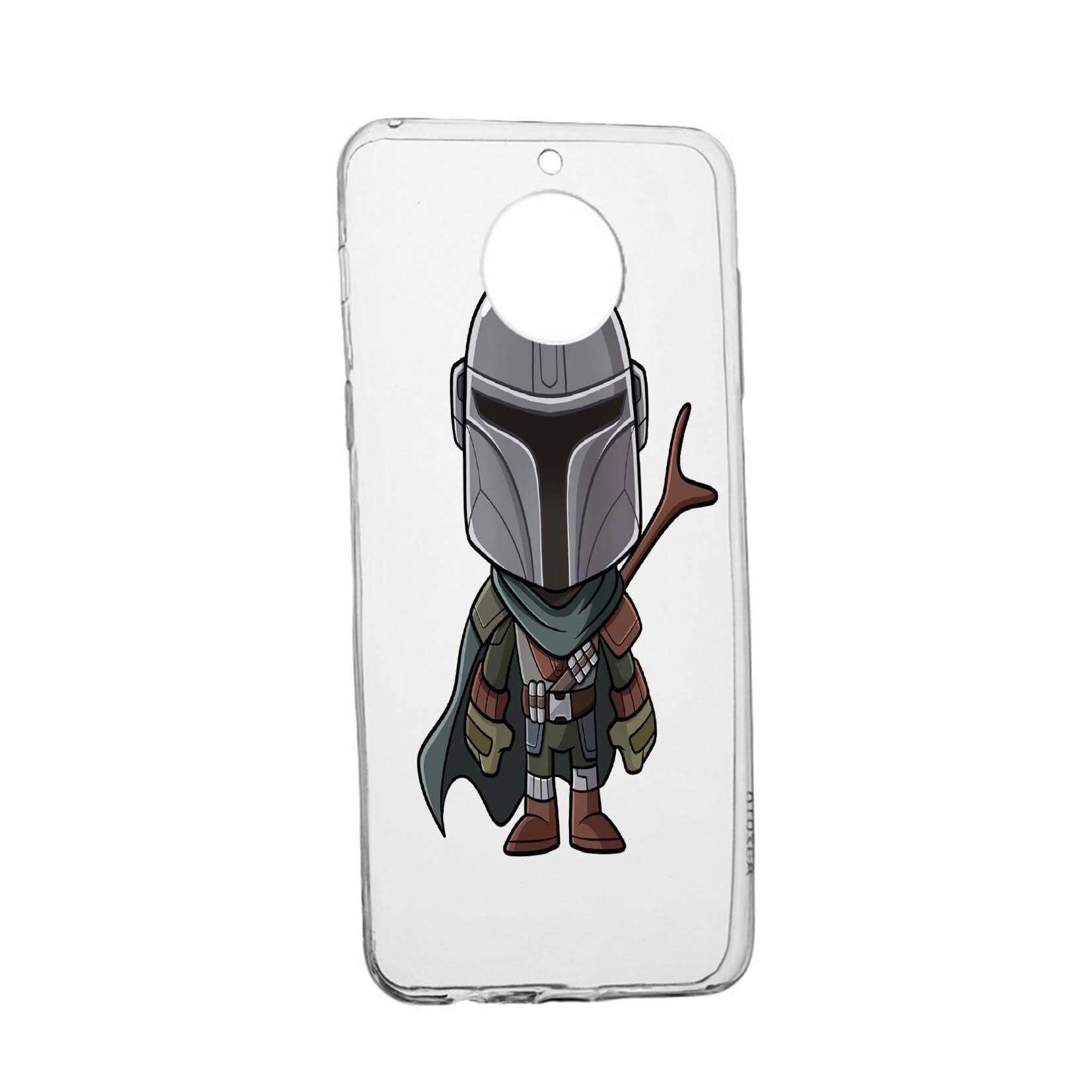 Husa de protectie Star Wars, The Mandalorian pentru Motorola Moto G6 PLAY, rezistenta la uzura, anti-alunecare, din silicon Premium, 462