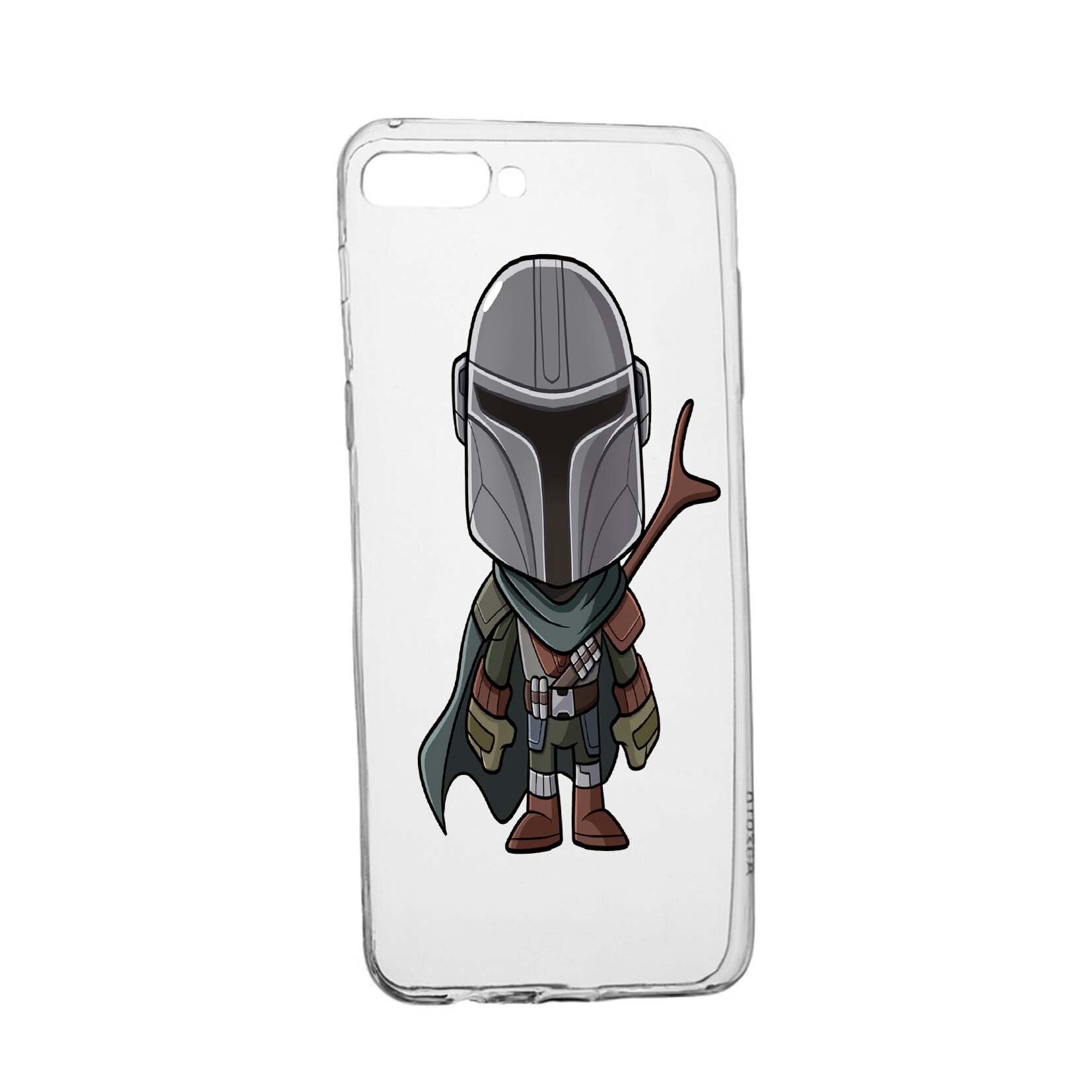 Husa de protectie Star Wars, The Mandalorian pentru Xiaomi Mi8 Pro, rezistenta la uzura, anti-alunecare, din silicon Premium, 462