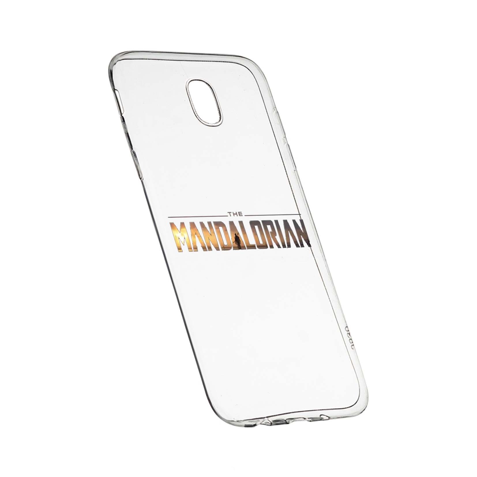 Husa de protectie Star Wars, The Mandalorian pentru Samsung Galaxy J3 2017, rezistenta la uzura, anti-alunecare, din silicon Premium, 463