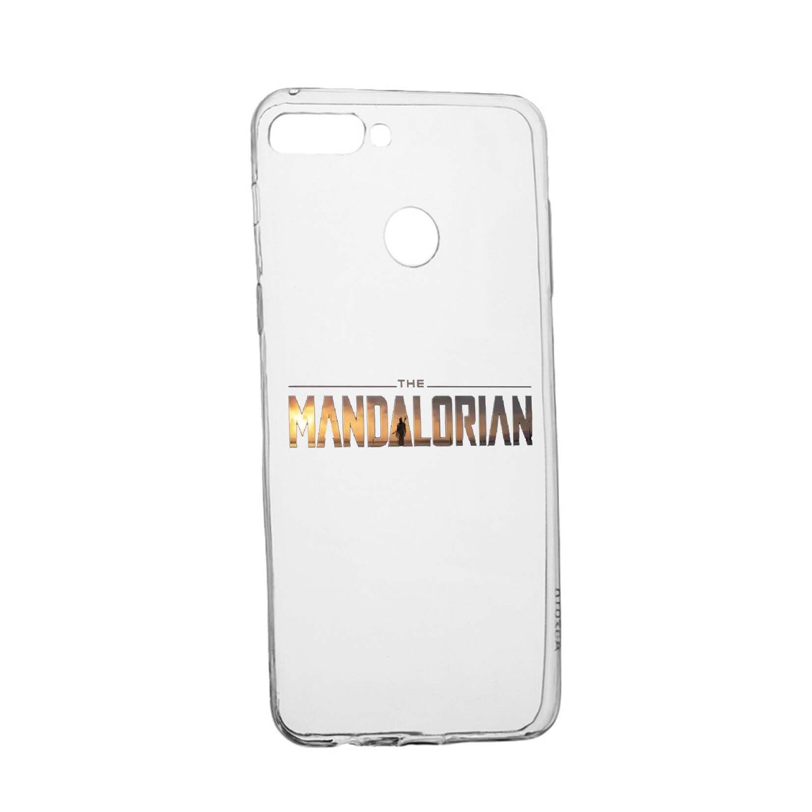 Husa de protectie Star Wars, The Mandalorian pentru Oppo A7/ AX7, rezistenta la uzura, anti-alunecare, din silicon Premium, 463