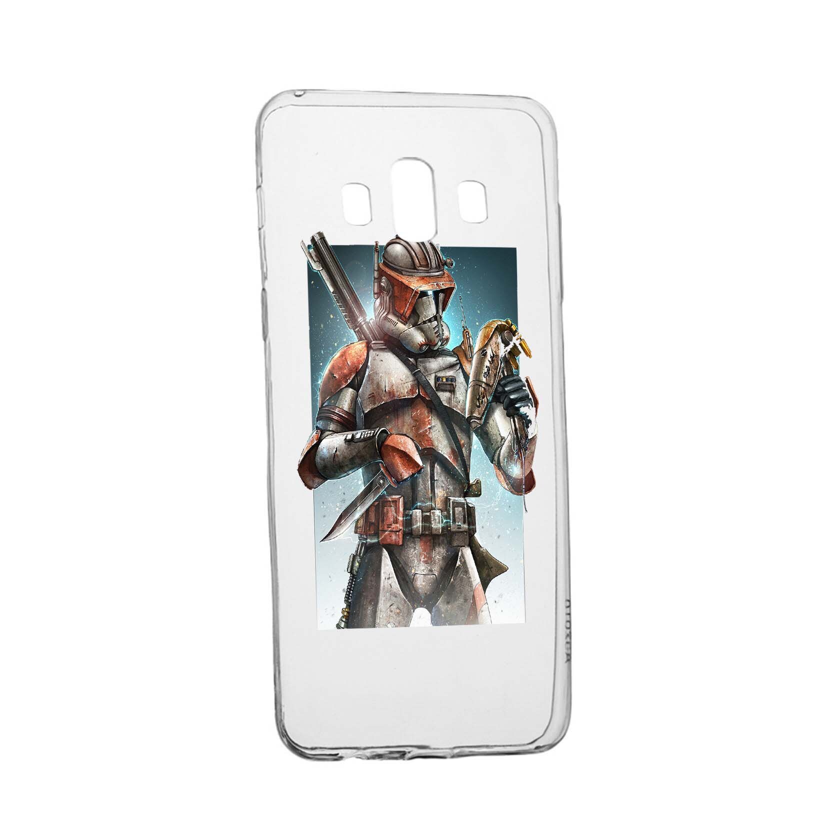 Husa de protectie Star Wars, The Mandalorian pentru Samsung Galaxy J6 Plus 2018, rezistenta la uzura, anti-alunecare, din silicon Premium, 464