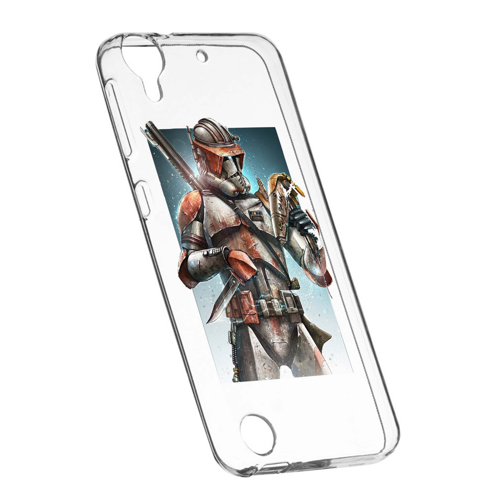 Husa de protectie Star Wars, The Mandalorian pentru HTC Desire 825 / 10 Lifestyle, rezistenta la uzura, anti-alunecare, din silicon Premium, 464
