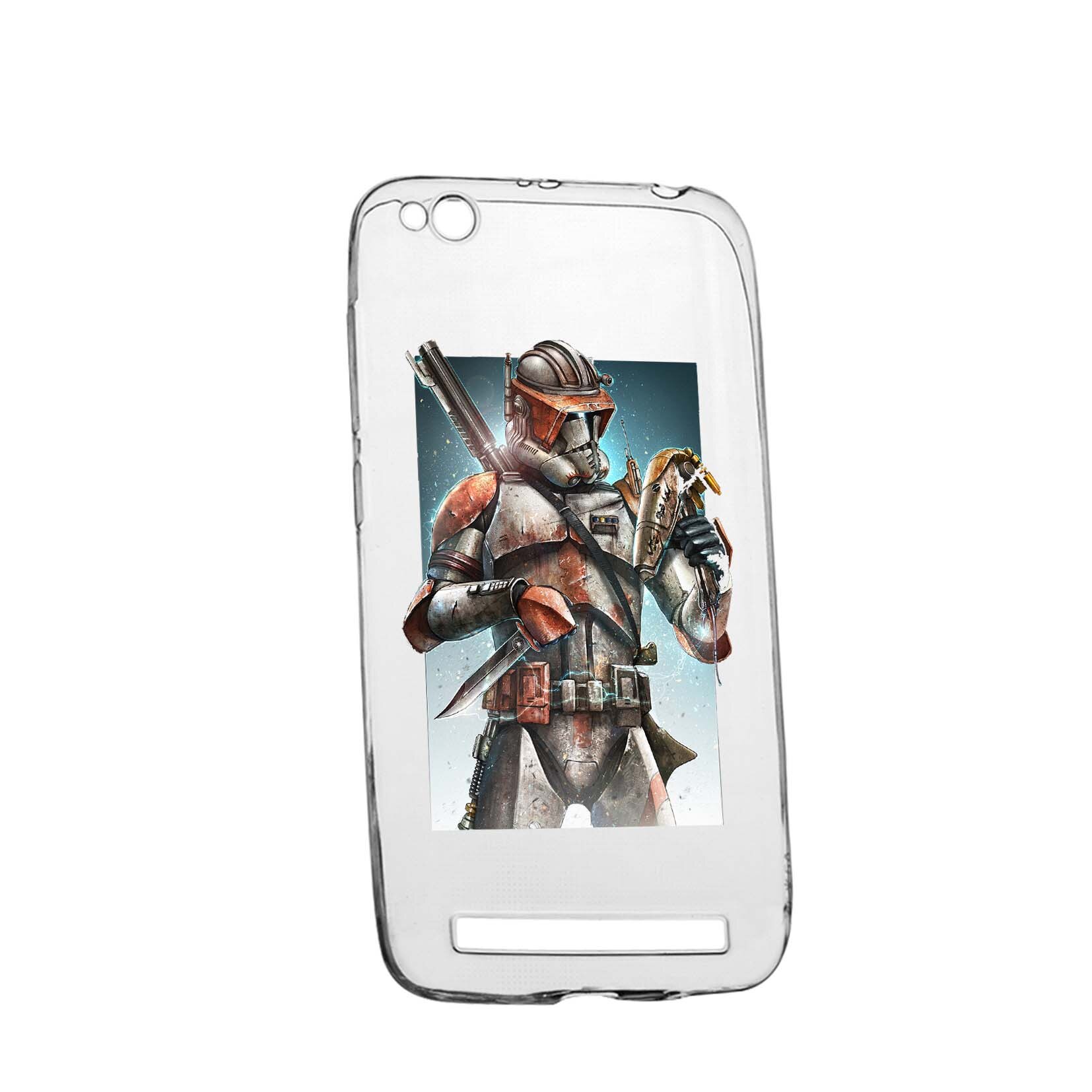 Husa de protectie Star Wars, The Mandalorian pentru Xiaomi Redmi 4A, rezistenta la uzura, anti-alunecare, din silicon Premium, 464