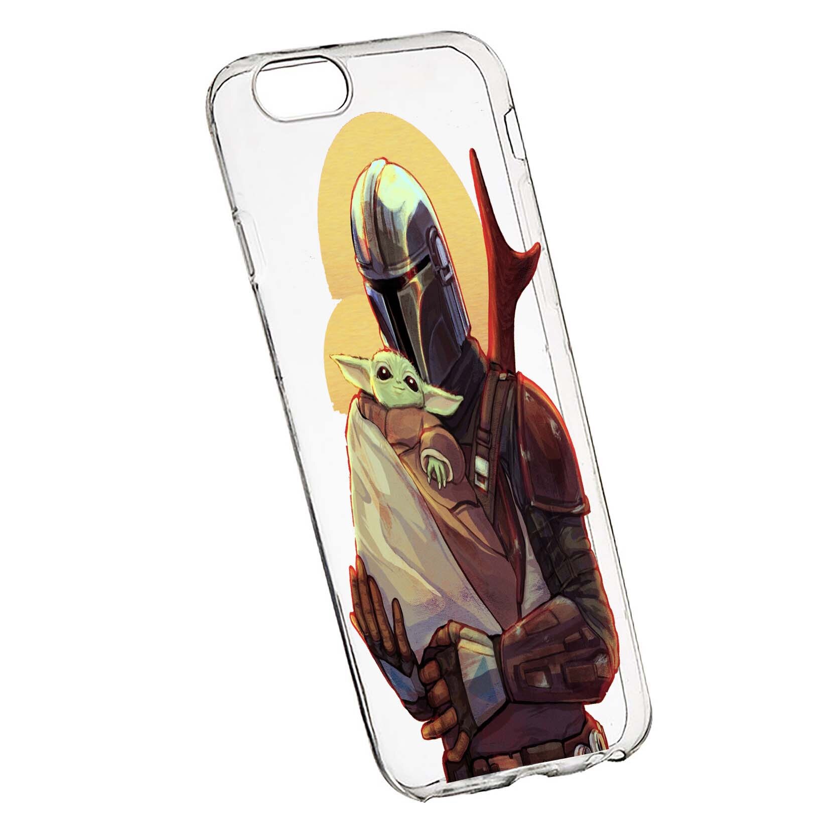 Husa de protectie Star Wars, The Mandalorian pentru Apple iPhone 6 Plus / 6S Plus, rezistenta la uzura, anti-alunecare, din silicon Premium, 465