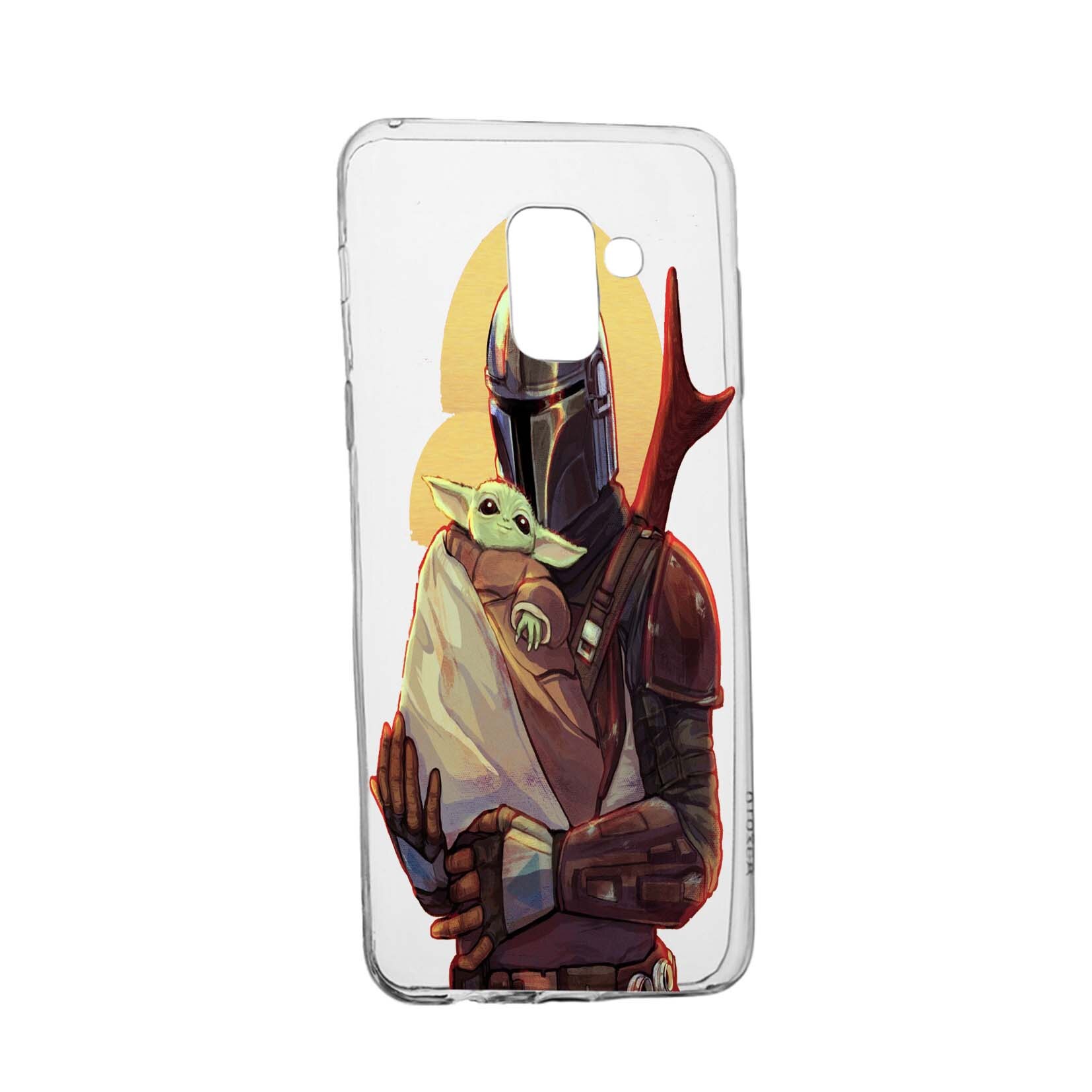 Husa de protectie Star Wars, The Mandalorian pentru Samsung Galaxy A8 2018 / A5 2018, rezistenta la uzura, anti-alunecare, din silicon Premium, 465