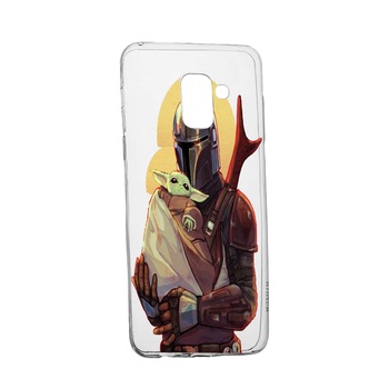 Husa de protectie Star Wars, The Mandalorian pentru Samsung Galaxy A6 2018, rezistenta la uzura, anti-alunecare, din silicon Premium, 465 Husa de protectie Star Wars, The Mandalorian pentru Samsung Galaxy A6 2018, rezistenta la uzura, anti-alunecare, din silicon Premium, 465