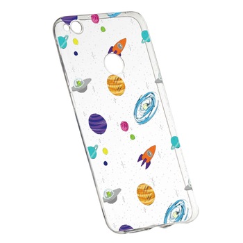 Husa de protectie Universe, Planeta, pentru Huawei P9 Lite 2017/P8, rezistenta la uzura, anti-alunecare, din silicon Premium, 466 Husa de protectie Universe, Planeta, pentru Huawei P9 Lite 2017/P8, rezistenta la uzura, anti-alunecare, din silicon Premium, 466
