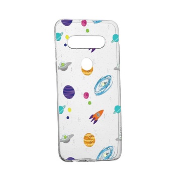 Husa de protectie Universe, Planeta, pentru LG K50 / Q60, rezistenta la uzura, anti-alunecare, din silicon Premium, 466 Husa de protectie Universe, Planeta, pentru LG K50 / Q60, rezistenta la uzura, anti-alunecare, din silicon Premium, 466