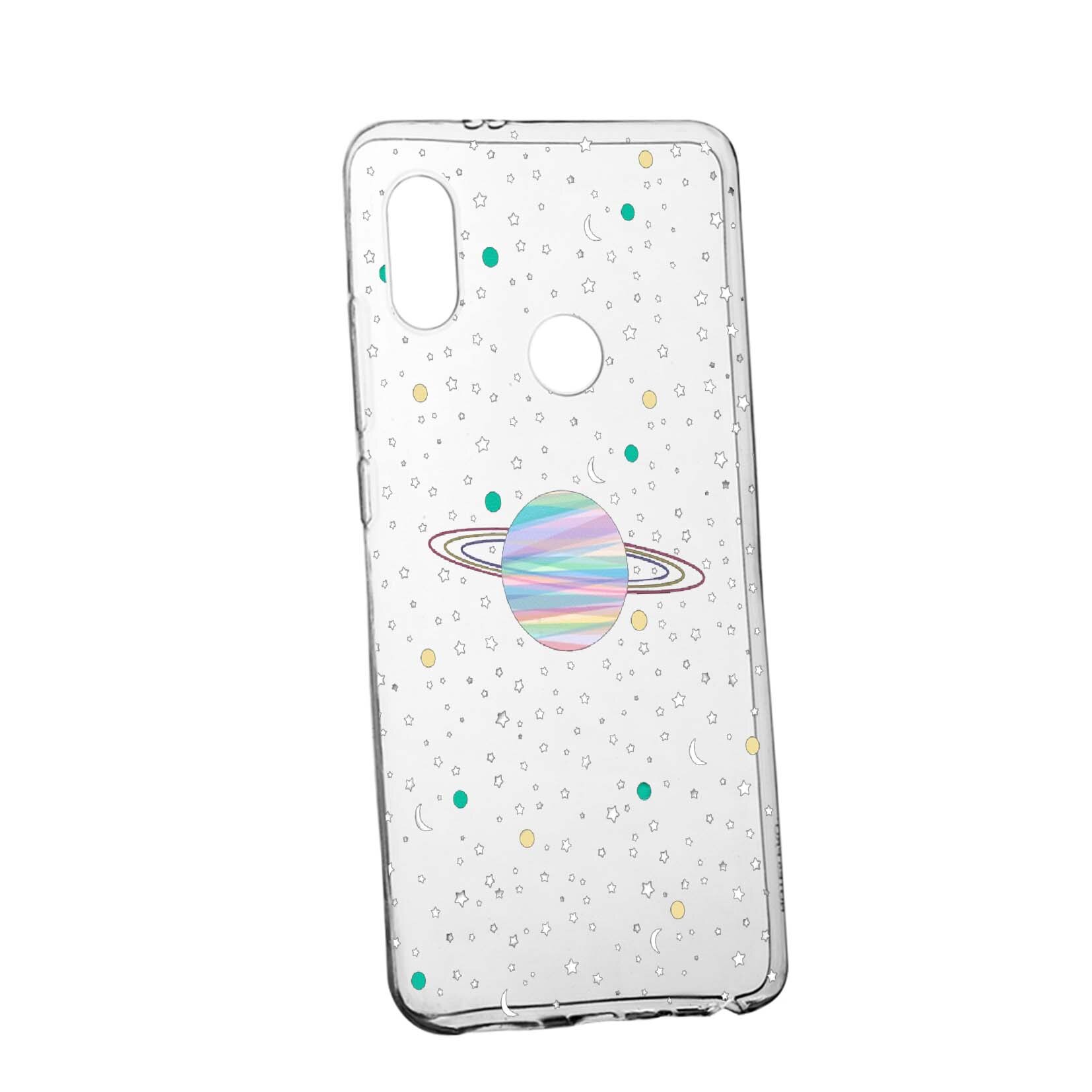 Husa de protectie Universe, Planeta, pentru Huawei P20 Lite, rezistenta la uzura, anti-alunecare, din silicon Premium, 468