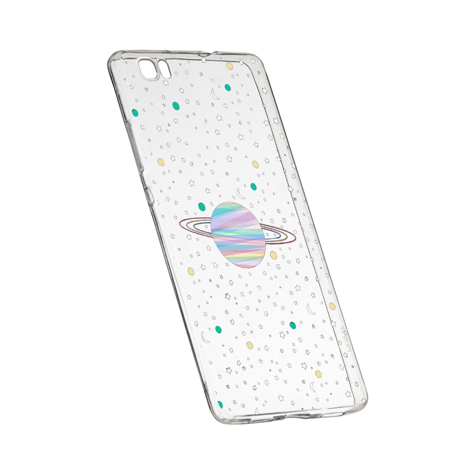 Husa de protectie Universe, Planeta, pentru Huawei P8 Lite, rezistenta la uzura, anti-alunecare, din silicon Premium, 468