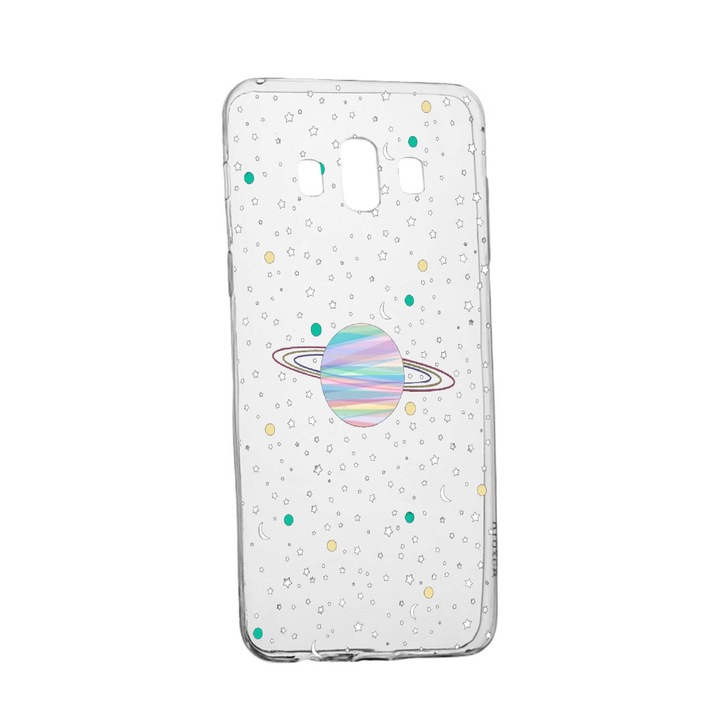 Husa de protectie Universe, Planeta, pentru Samsung Galaxy J6 Plus 2018, rezistenta la uzura, anti-alunecare, din silicon Premium, 468