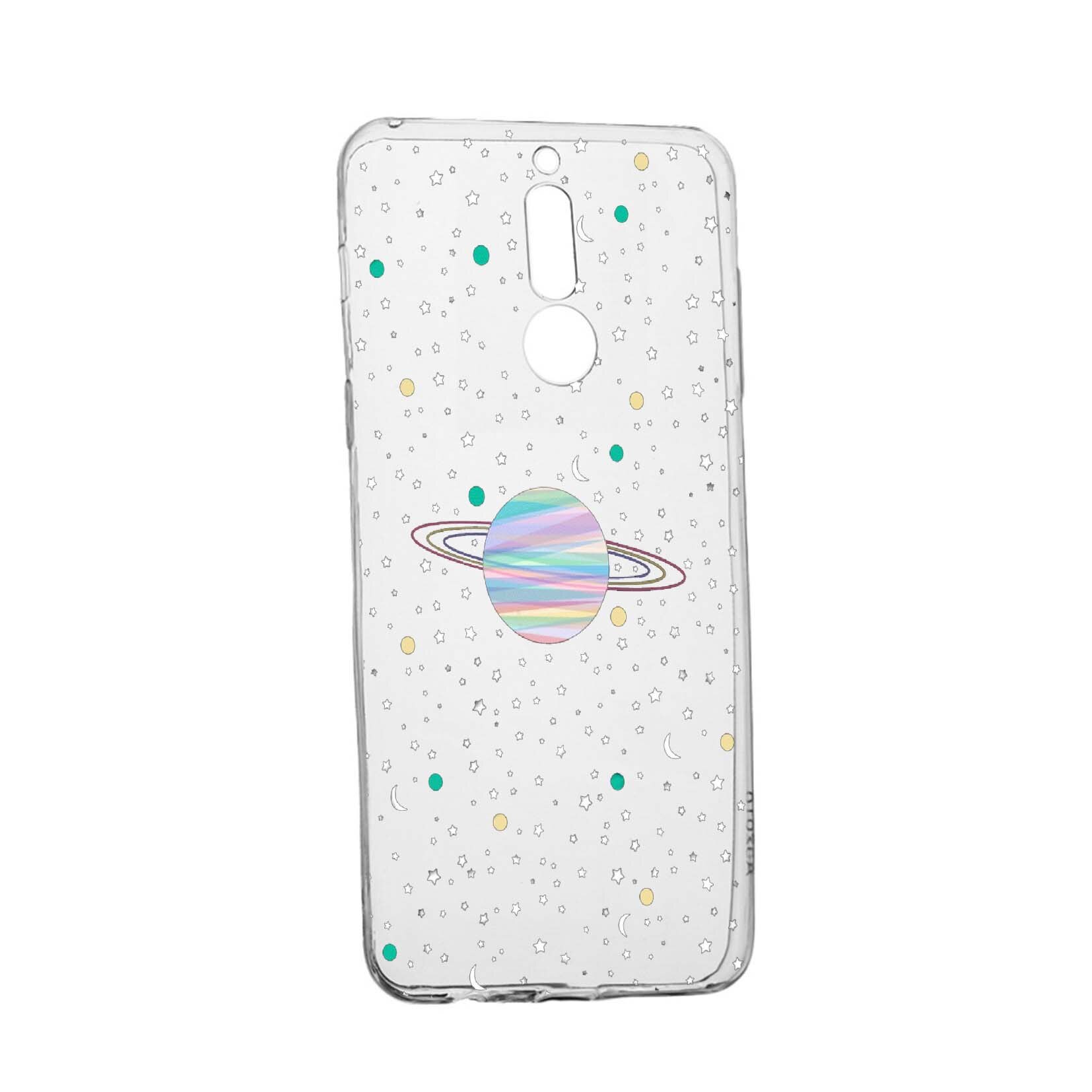 Husa de protectie Universe, Planeta, pentru LG K40 / K12 Plus, rezistenta la uzura, anti-alunecare, din silicon Premium, 468