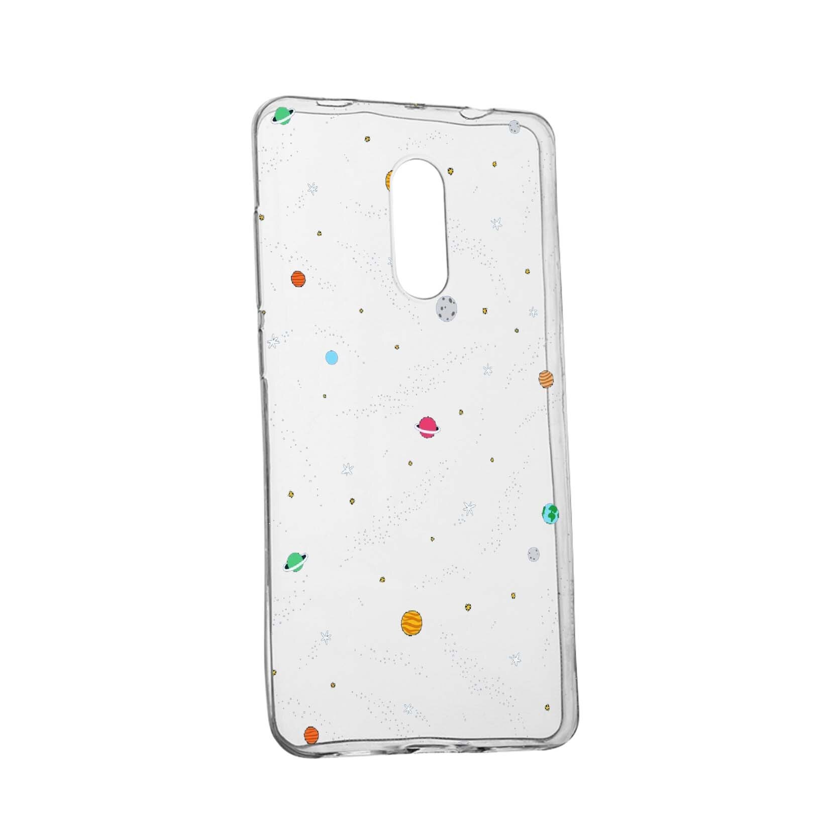 Husa de protectie Universe, Planeta, pentru Nokia 7.1 Plus, rezistenta la uzura, anti-alunecare, din silicon Premium, 470