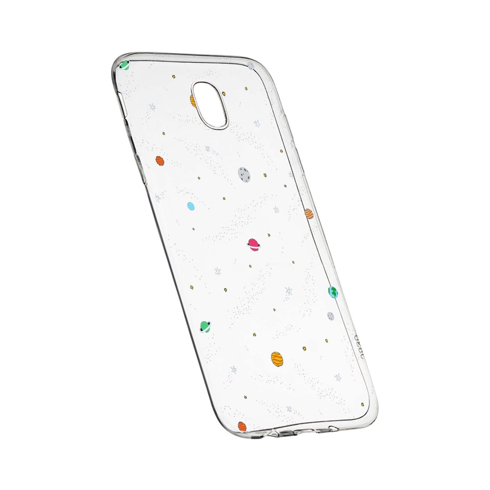 Husa de protectie Universe, Planeta, pentru Samsung Galaxy J3 2017, rezistenta la uzura, anti-alunecare, din silicon Premium, 470