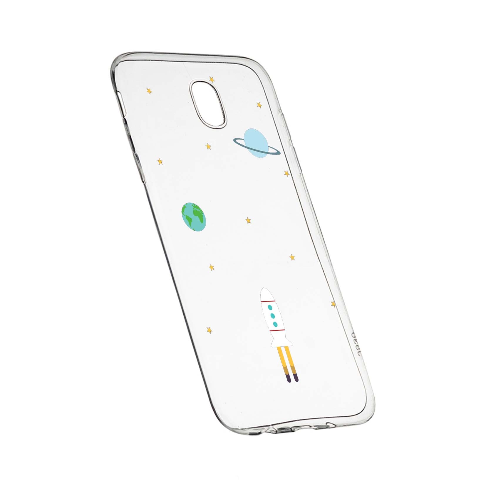 Husa de protectie Universe, Spacecraft, pentru HTC U Play, rezistenta la uzura, anti-alunecare, din silicon Premium, 471