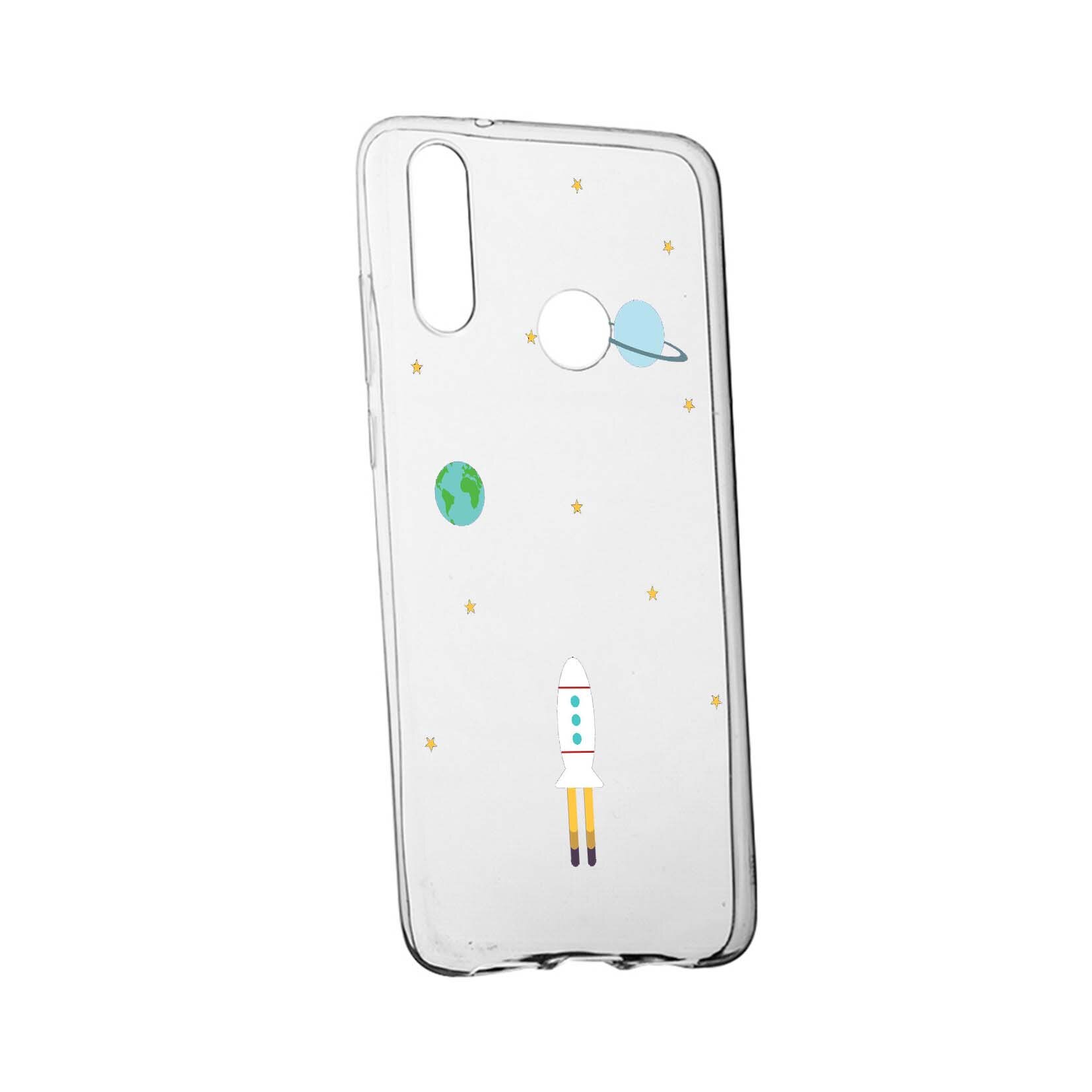 Husa de protectie Universe, Spacecraft, pentru Huawei P Smart Z, rezistenta la uzura, anti-alunecare, din silicon Premium, 471