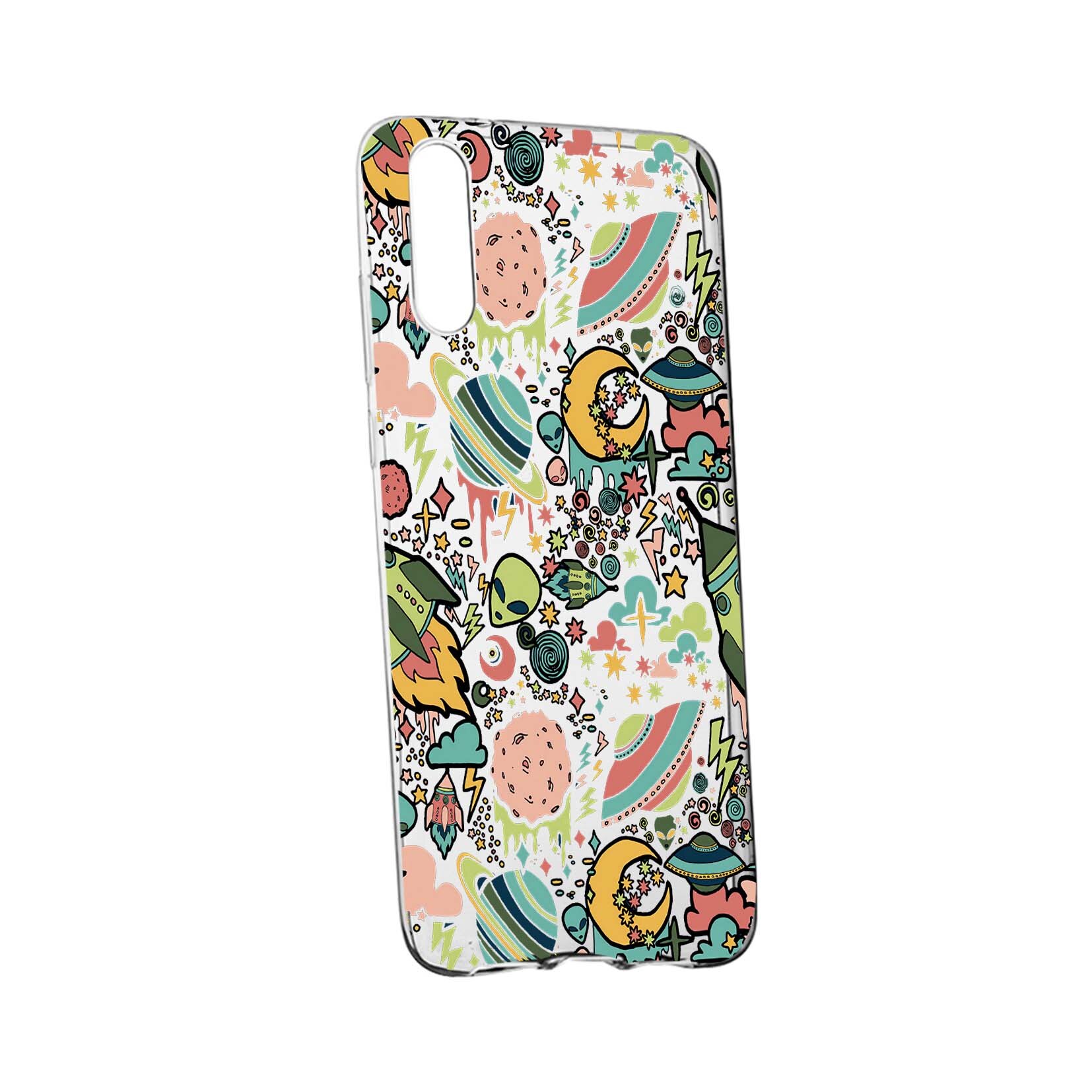 Husa de protectie Universe, Planeta UFO, pentru Samsung Galaxy A2 Core, rezistenta la uzura, anti-alunecare, din silicon Premium, 472