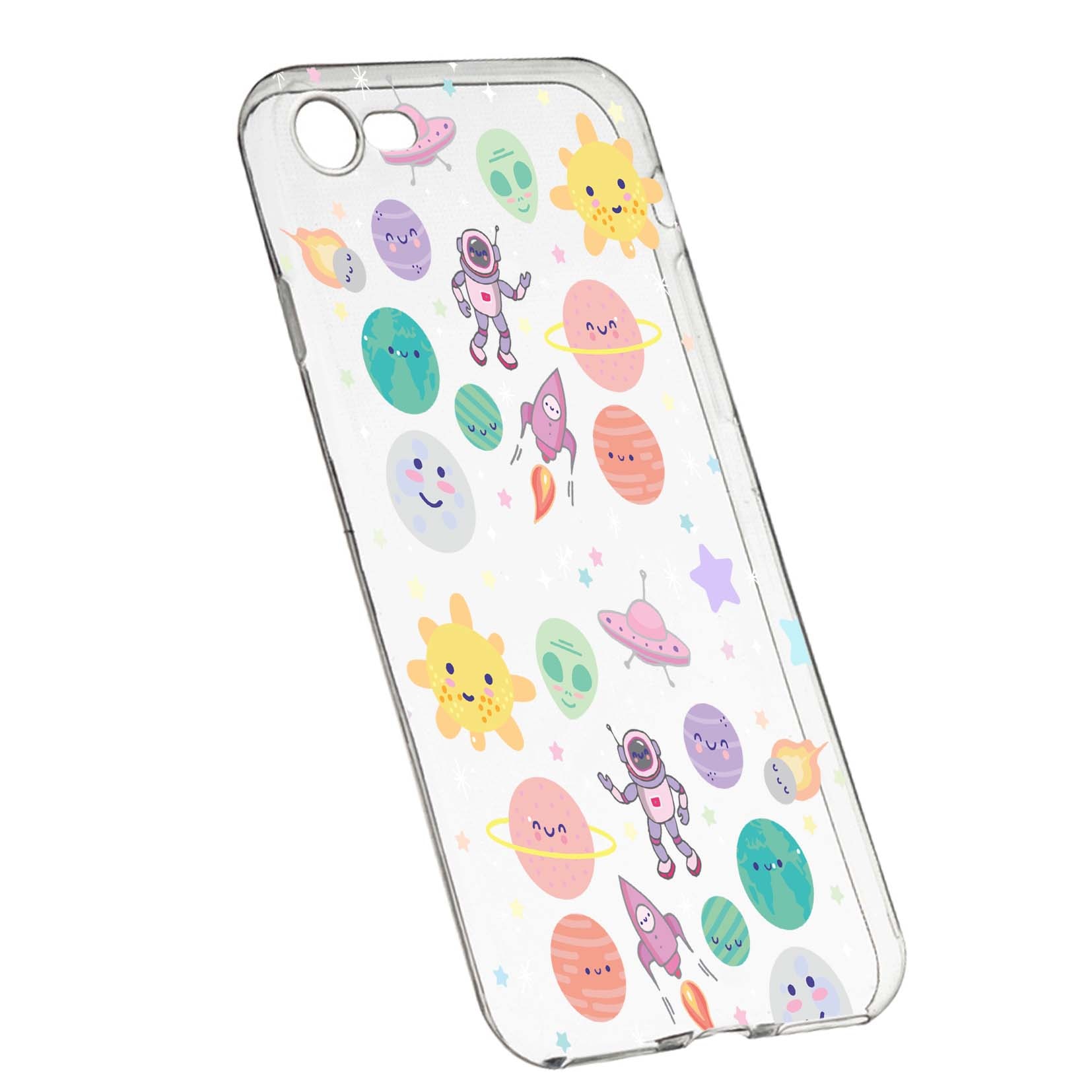 Husa de protectie Universe, Planeta UFO, pentru HTC Desire 12, rezistenta la uzura, anti-alunecare, din silicon Premium, 473