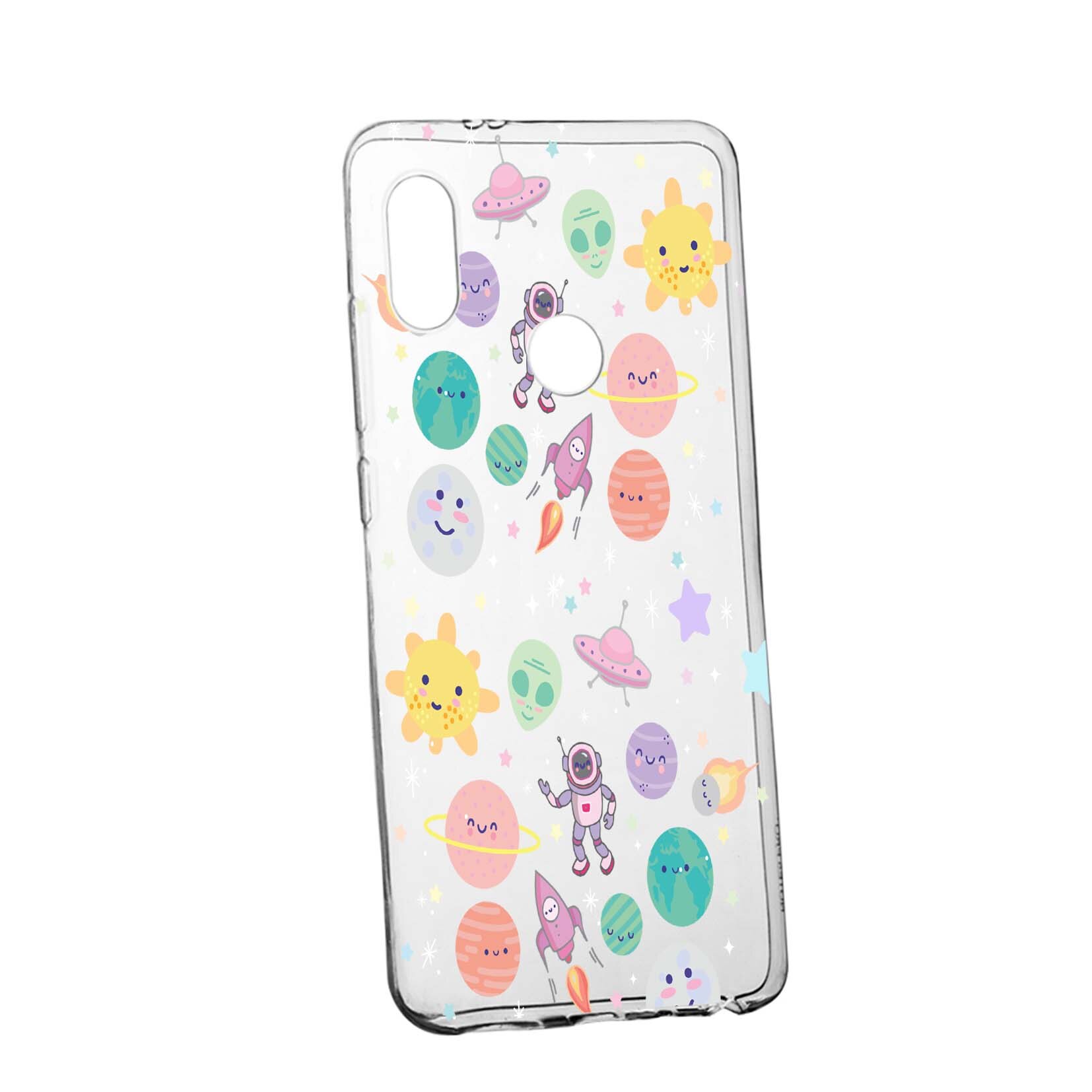 Husa de protectie Universe, Planeta UFO, pentru Huawei Nova 3, rezistenta la uzura, anti-alunecare, din silicon Premium, 473