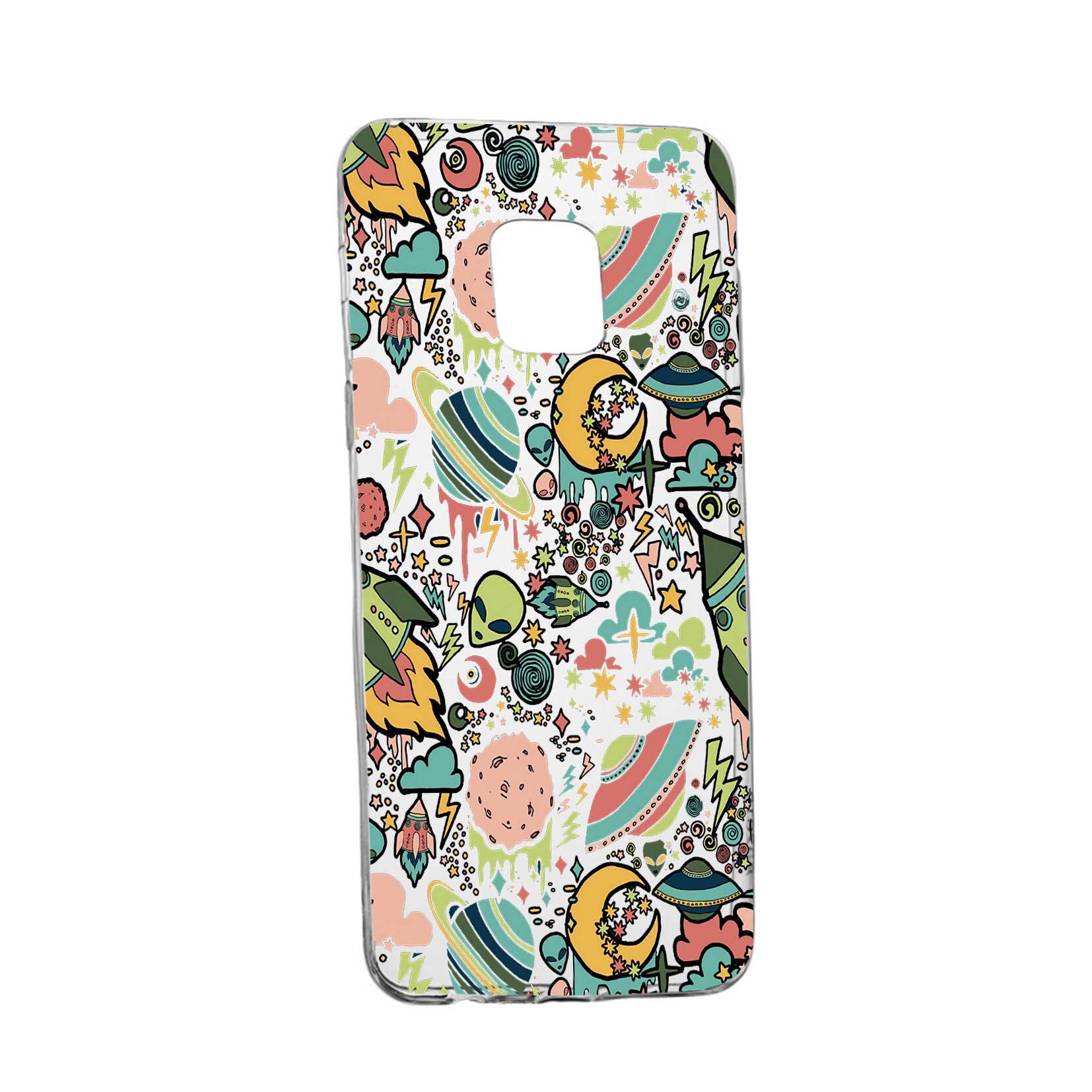 Husa de protectie Universe, Planeta UFO, pentru Huawei Mate 20 Pro, rezistenta la uzura, anti-alunecare, din silicon Premium, 472