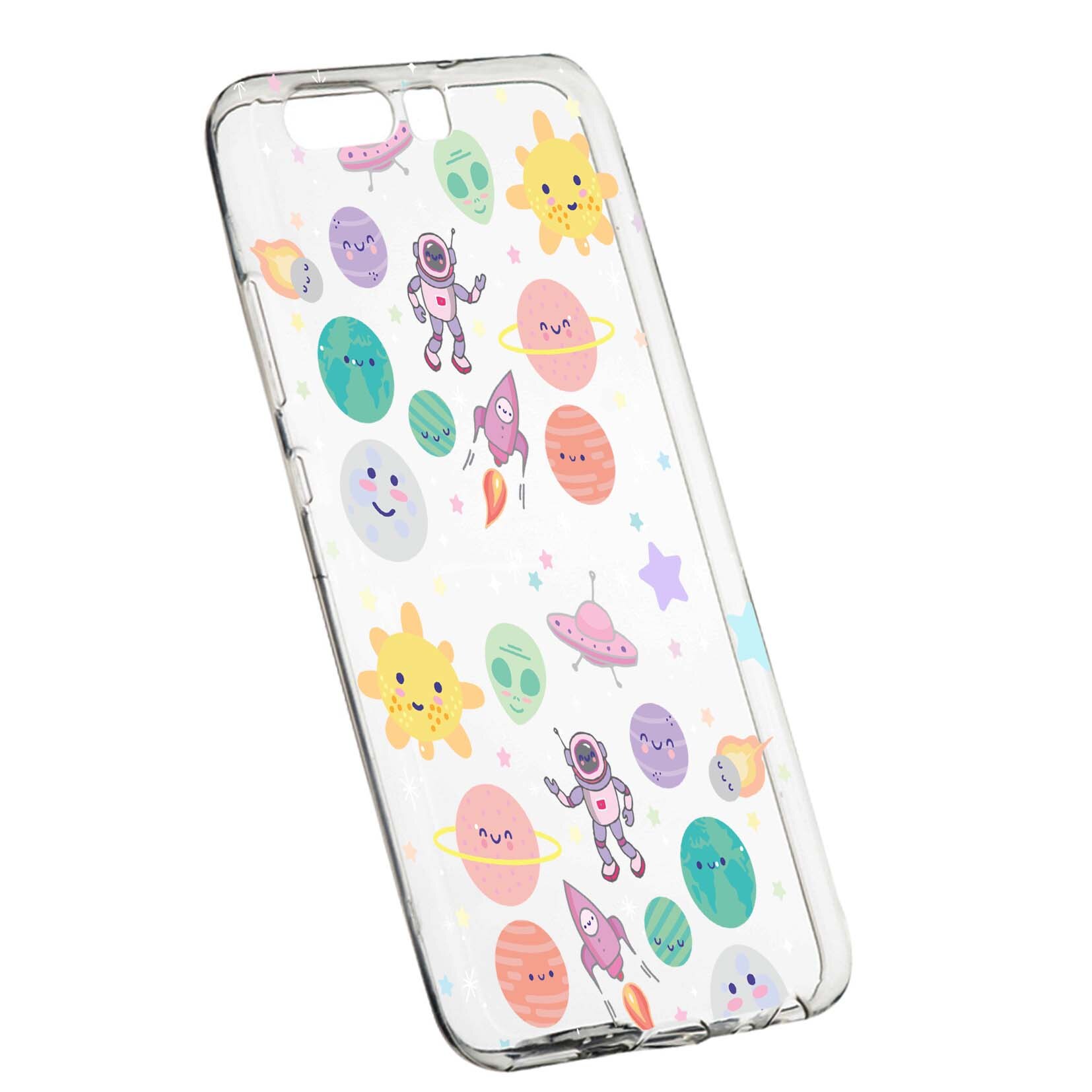 Husa de protectie Universe, Planeta UFO, pentru Huawei Honor 10, rezistenta la uzura, anti-alunecare, din silicon Premium, 473