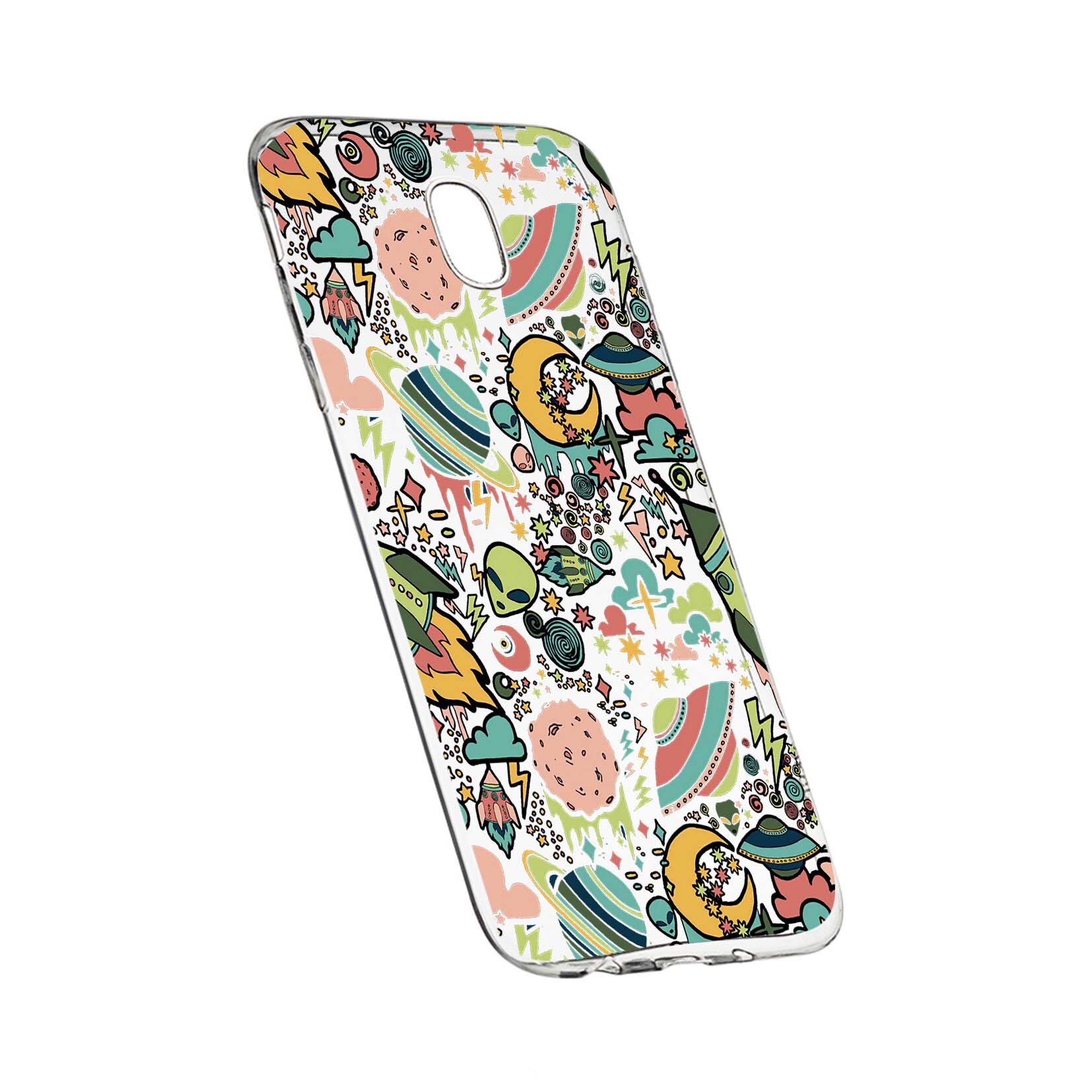 Husa de protectie Universe, Planeta UFO, pentru Samsung Galaxy J5 2017, rezistenta la uzura, anti-alunecare, din silicon Premium, 472