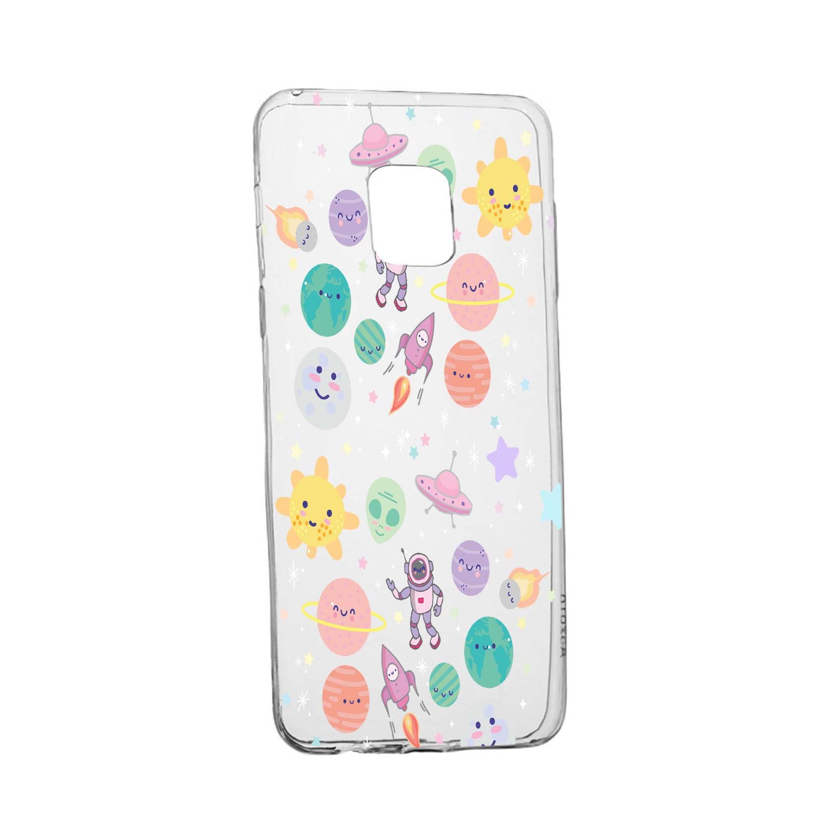 Husa de protectie Universe, Planeta UFO, pentru Huawei Mate 20 Pro, rezistenta la uzura, anti-alunecare, din silicon Premium, 473