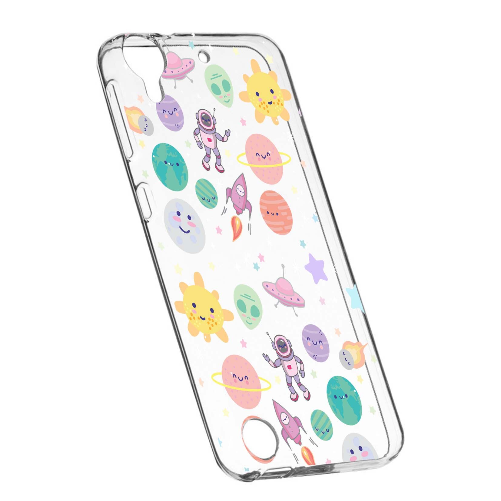 Husa de protectie Universe, Planeta UFO, pentru HTC Desire 825 / 10 Lifestyle, rezistenta la uzura, anti-alunecare, din silicon Premium, 473