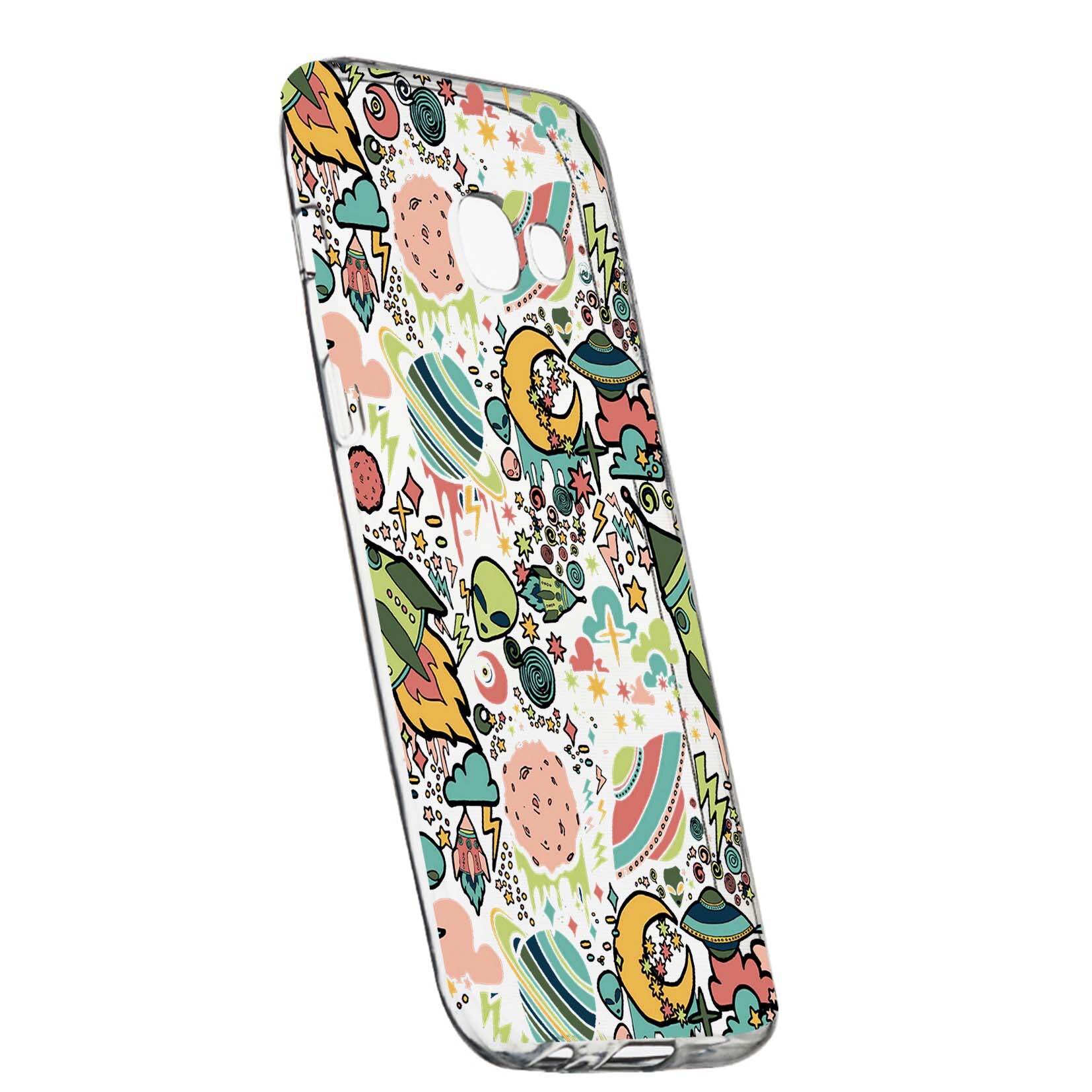 Husa de protectie Universe, Planeta UFO, pentru Samsung Galaxy A5 2017, rezistenta la uzura, anti-alunecare, din silicon Premium, 472