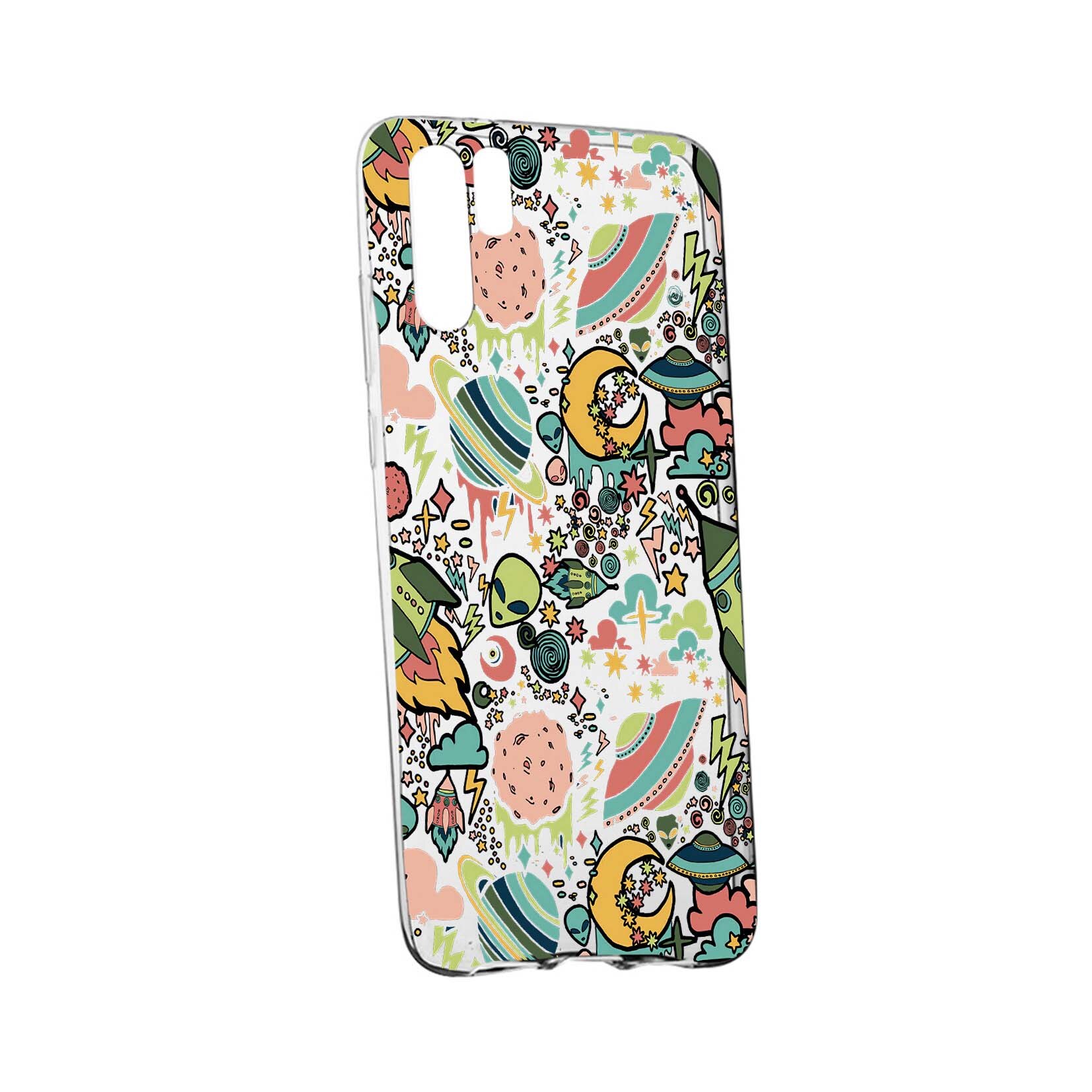 Husa de protectie Universe, Planeta UFO, pentru Samsung Galaxy Note 10 Plus, rezistenta la uzura, anti-alunecare, din silicon Premium, 472