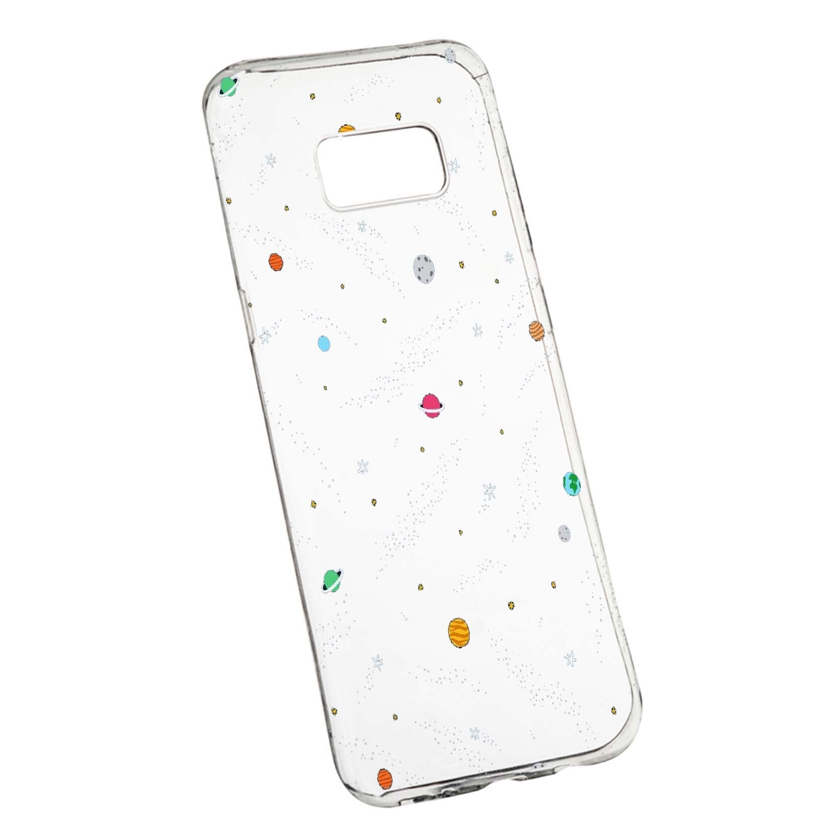 Husa de protectie Universe, Planeta, pentru Samsung Galaxy S8 Plus, rezistenta la uzura, anti-alunecare, din silicon Premium, 470