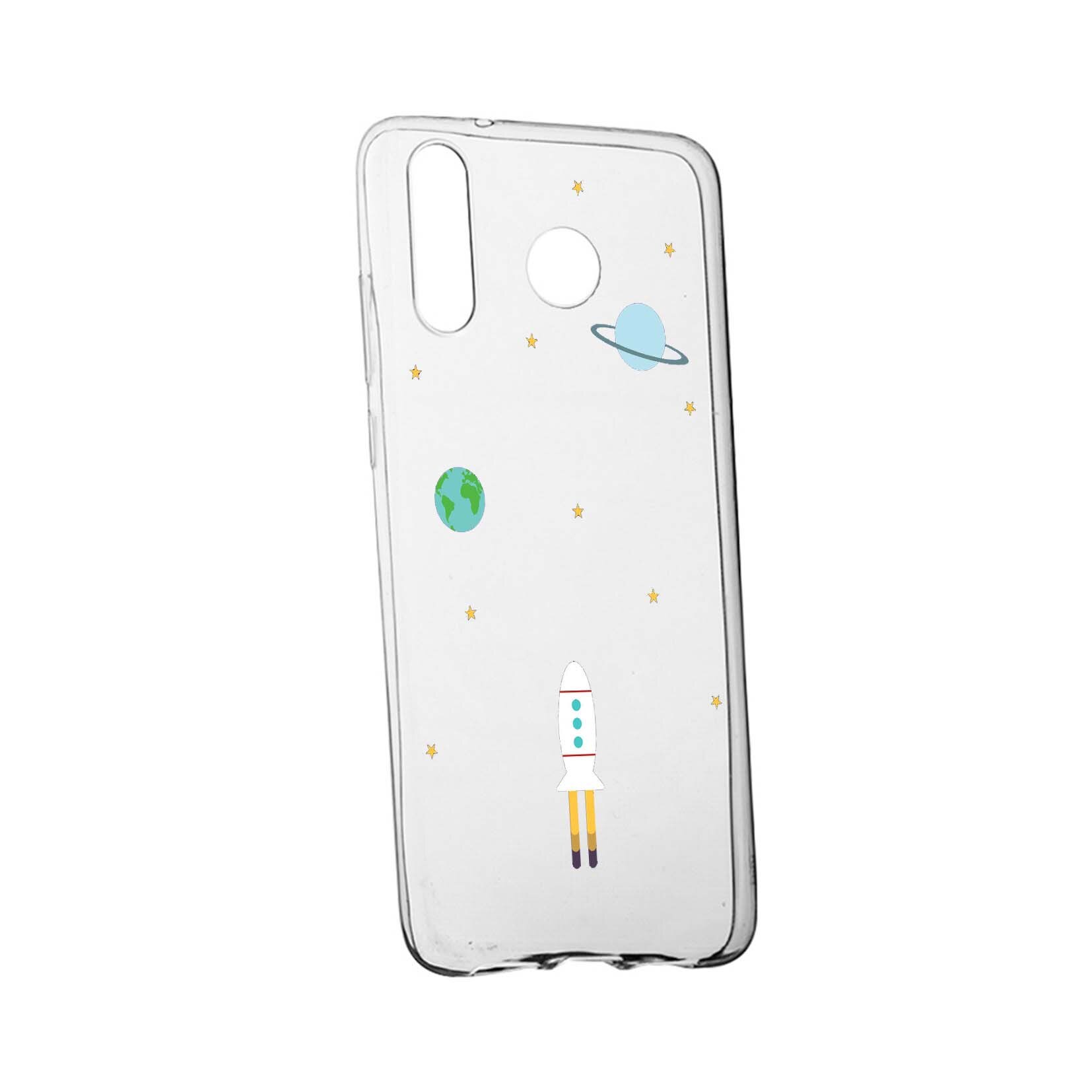 Husa de protectie Universe, Spacecraft, pentru Samsung Galaxy A60, rezistenta la uzura, anti-alunecare, din silicon Premium, 471