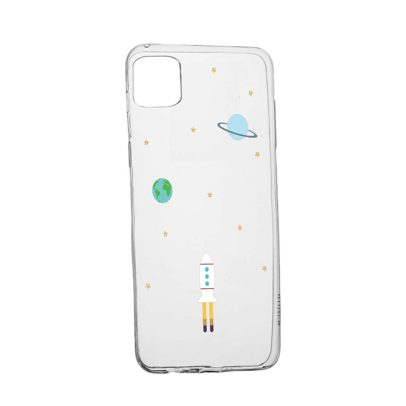 Husa de protectie Universe, Spacecraft, pentru Apple iPhone 11 Pro Max, rezistenta la uzura, anti-alunecare, din silicon Premium, 471